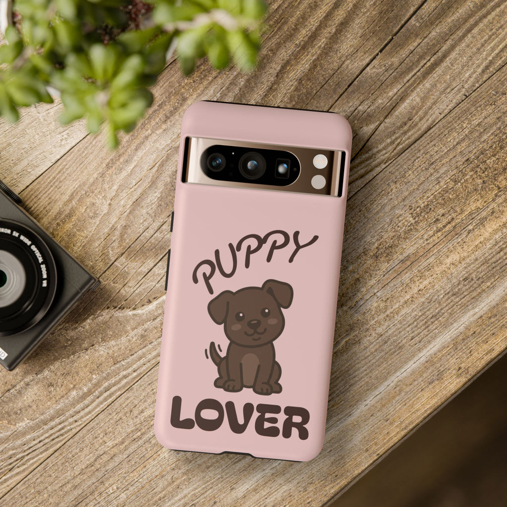 Puppy Lover Phone Case — Cute Brown Puppy Tough Phone Cover