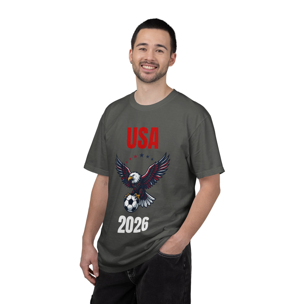 USA 2026 Eagle Soccer T-Shirt — Patriotic Men’s Women’s Team Fan Tee