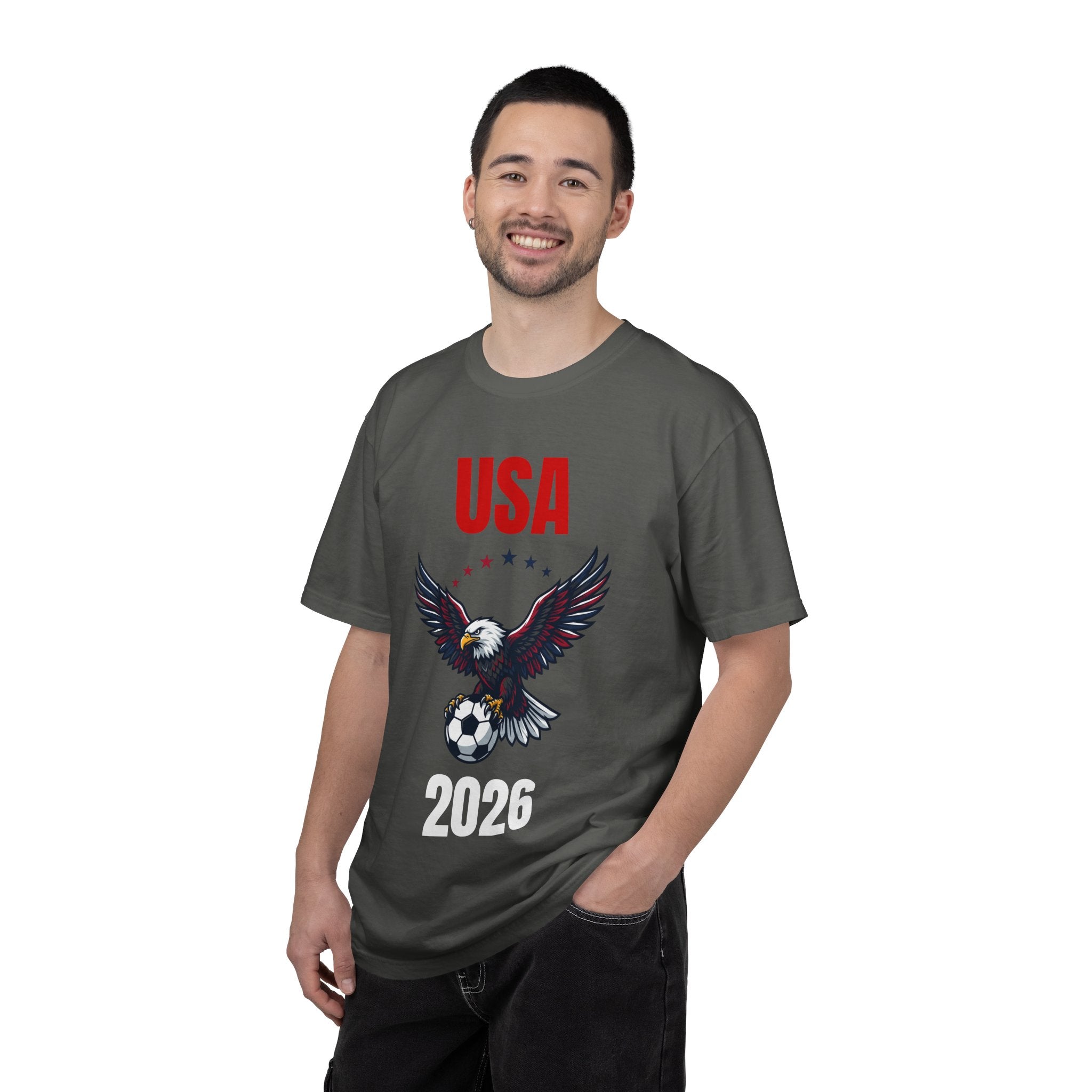 USA 2026 Eagle Soccer T-Shirt — Patriotic Men’s Women’s Team Fan Tee