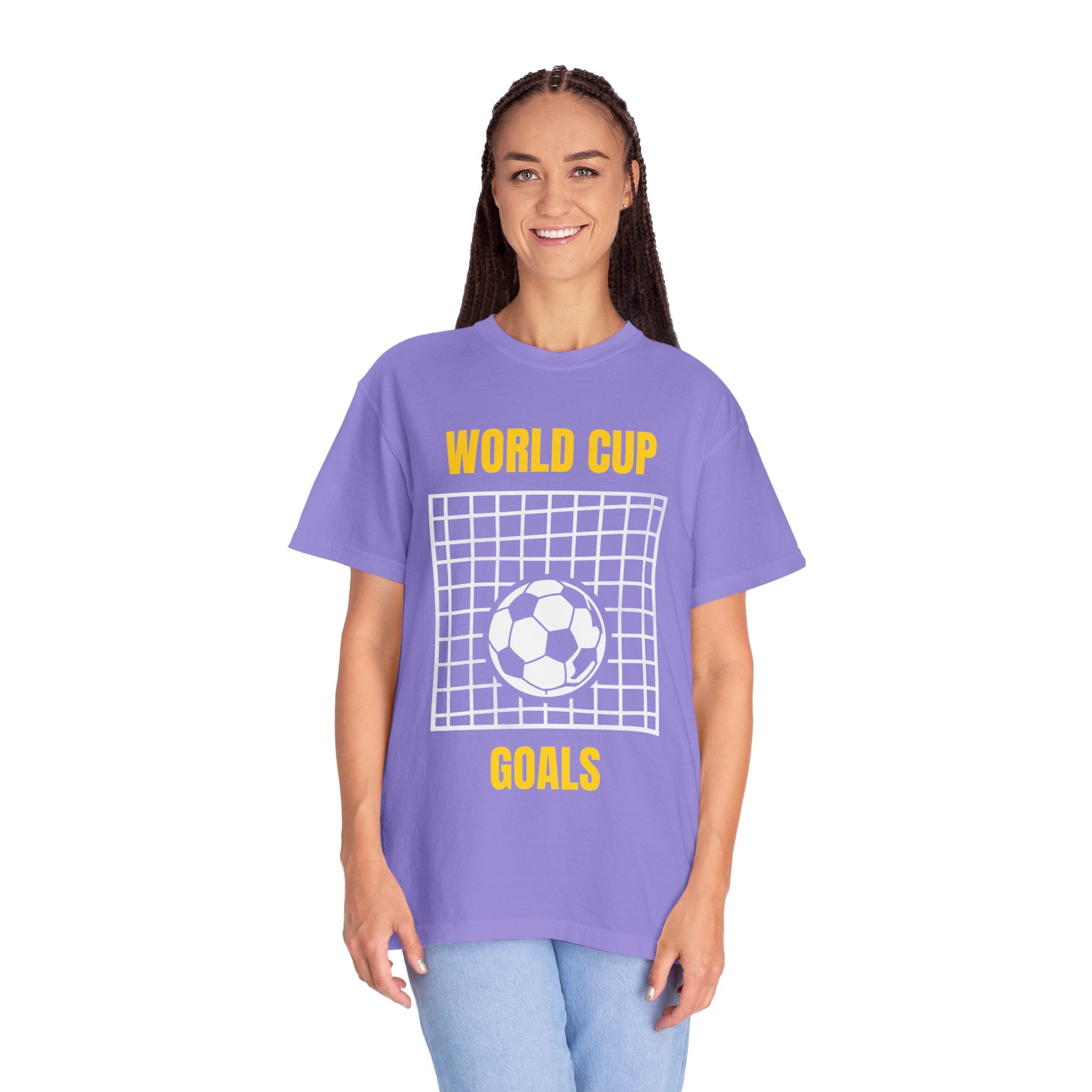 World Cup Goals T-Shirt – Soccer Goal Net & Ball Tee
