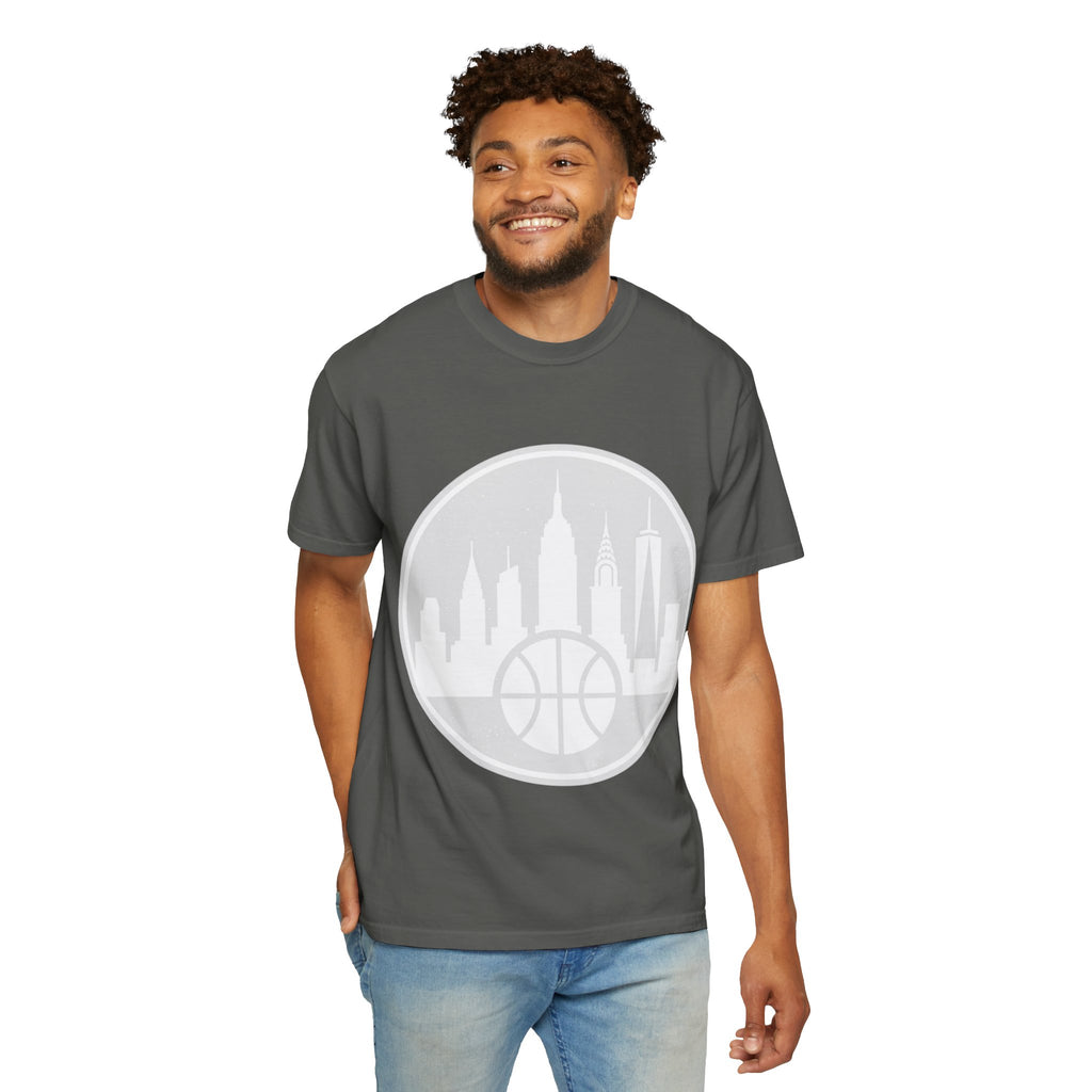 City Skyline Basketball T-Shirt — Urban Basketball Graphic Tee