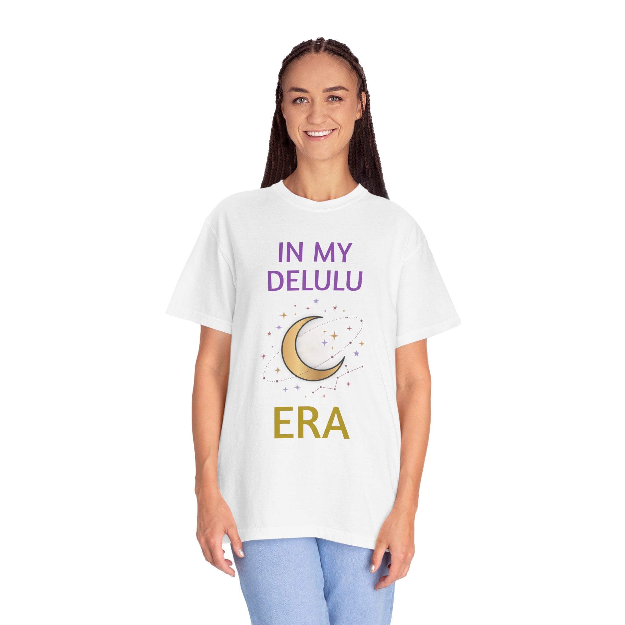 In My Delulu Era T-Shirt — Moon & Stars Graphic Tee