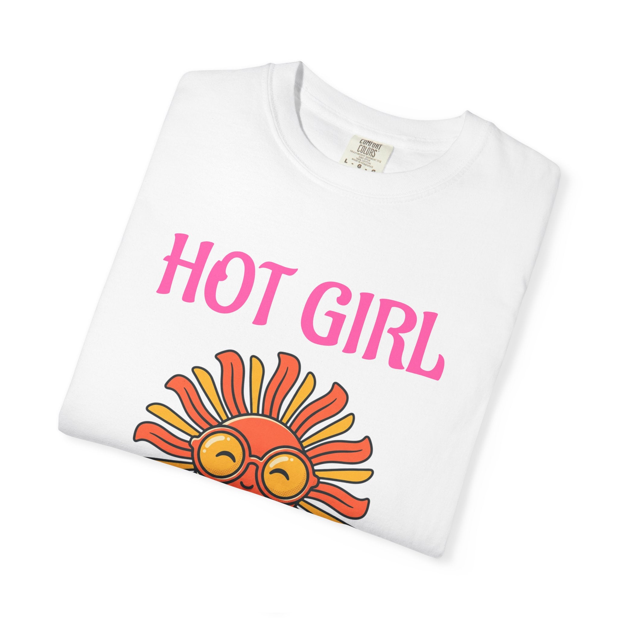 Hot Girl Summer T-Shirt — Retro Smiling Sun Graphic Tee