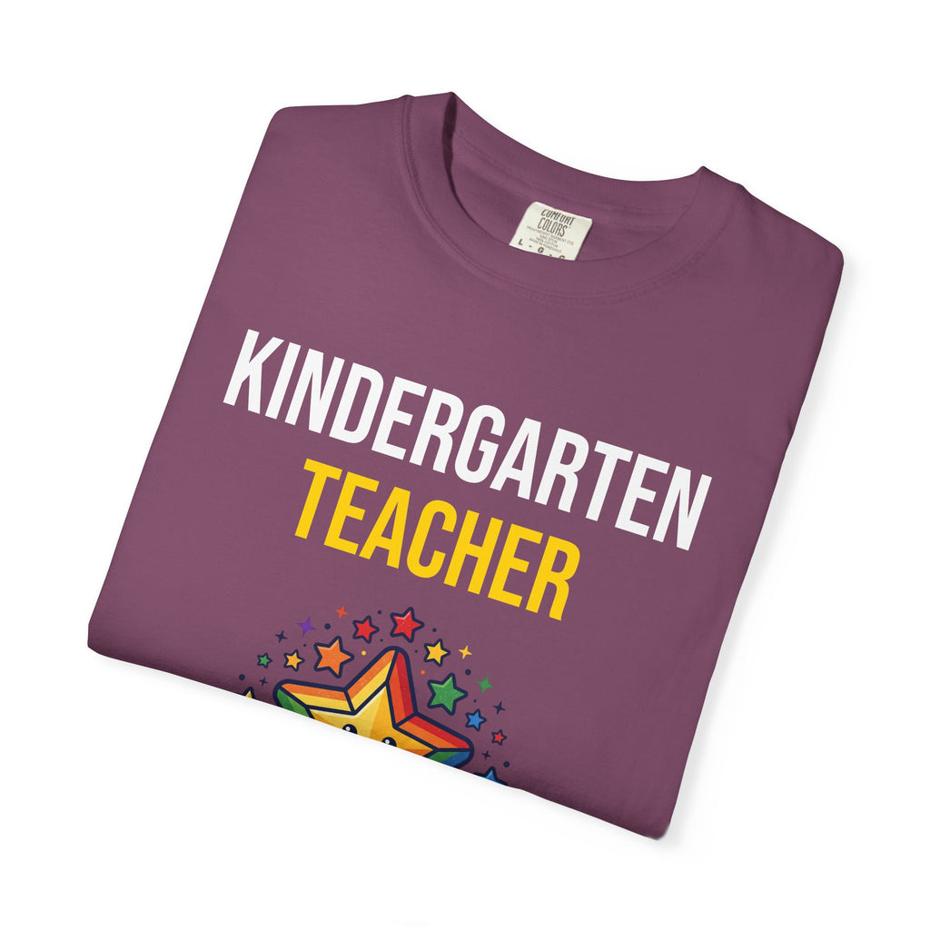 Kindergarten Teacher T-Shirt - "Shaping Little Minds Daily" Cute Star Design