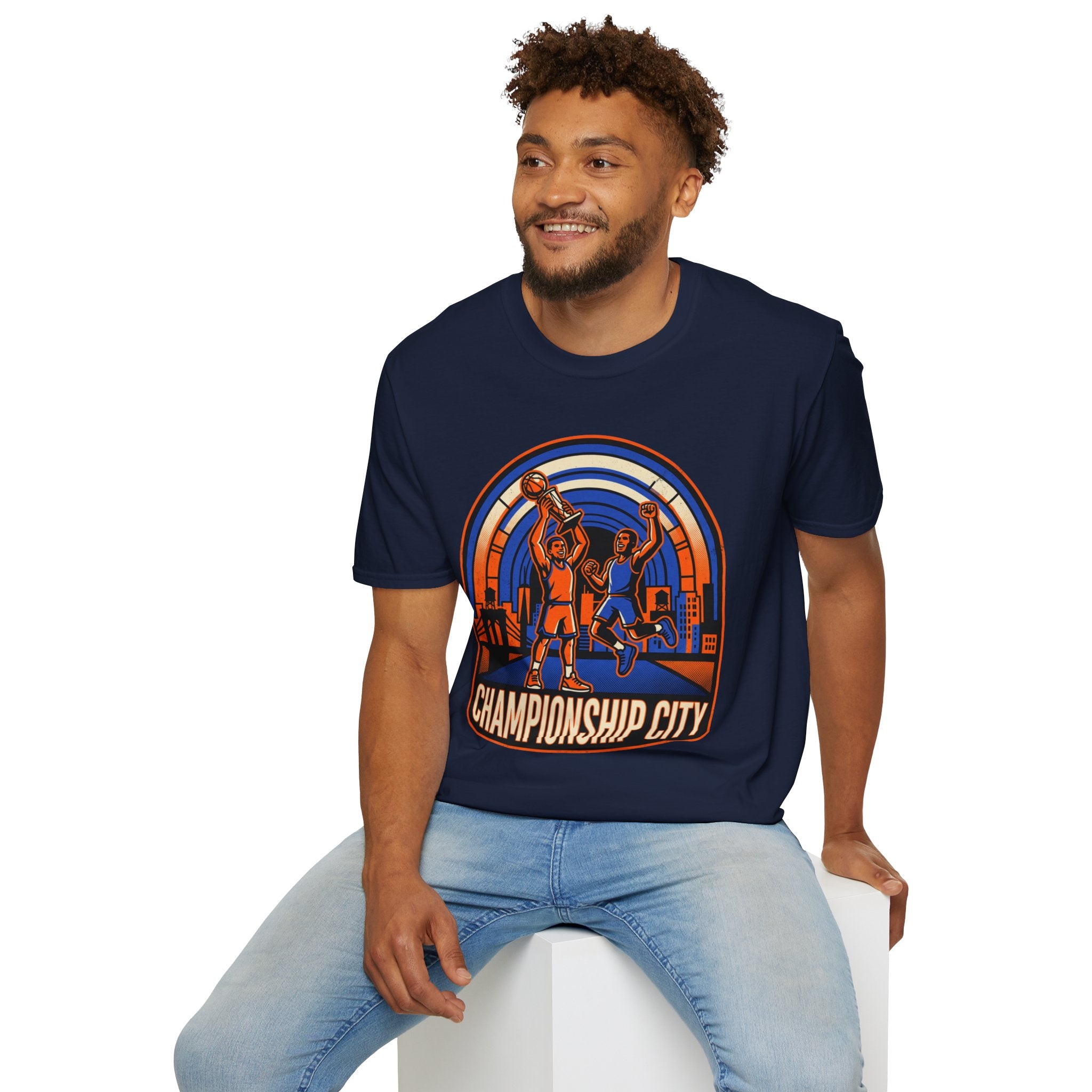 Championship City Basketball T-Shirt — Retro Winners Hoop Tee