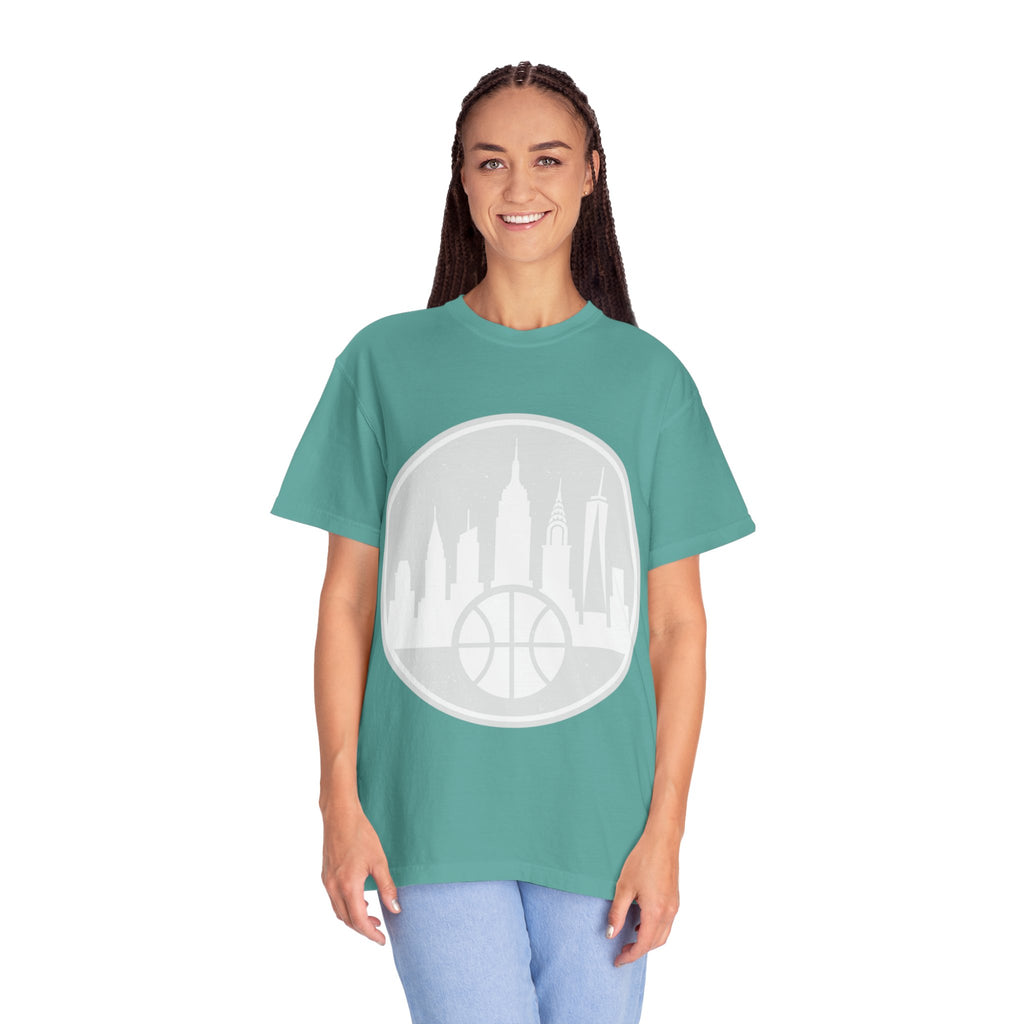 City Skyline Basketball T-Shirt — Urban Basketball Graphic Tee