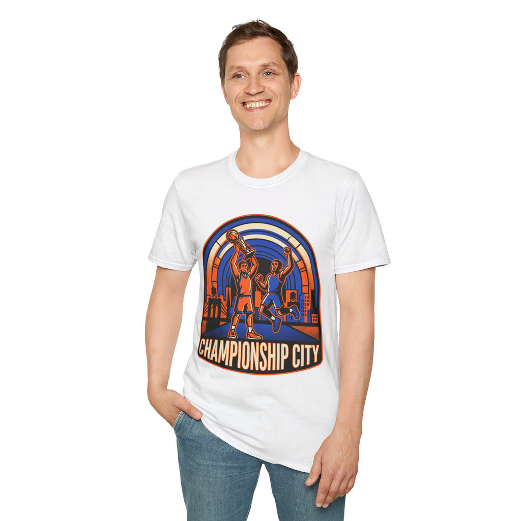 Championship City Basketball T-Shirt — Retro Winners Hoop Tee