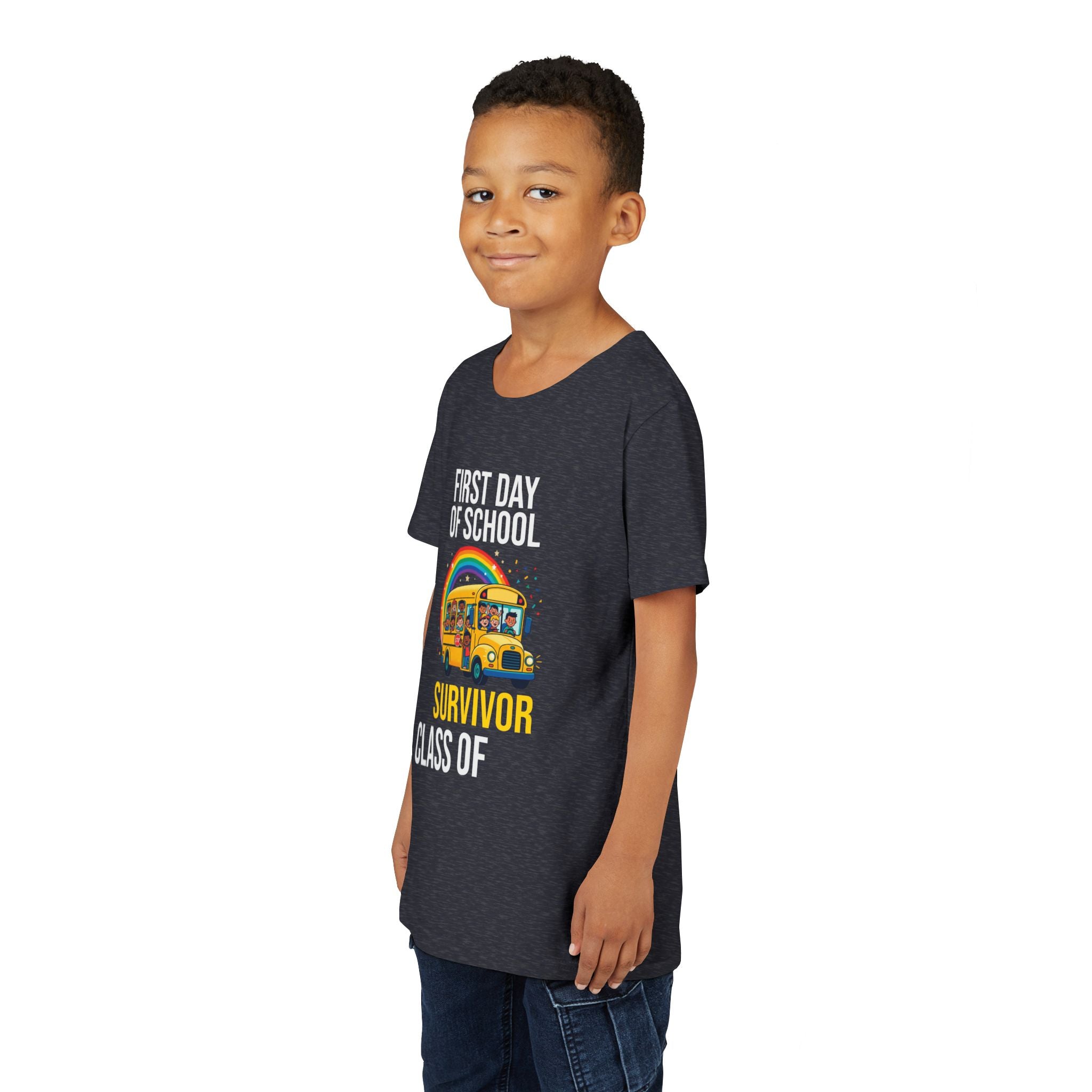 First Day Of School Survivor T-Shirt — Funny Back To School Kids Gift Tee