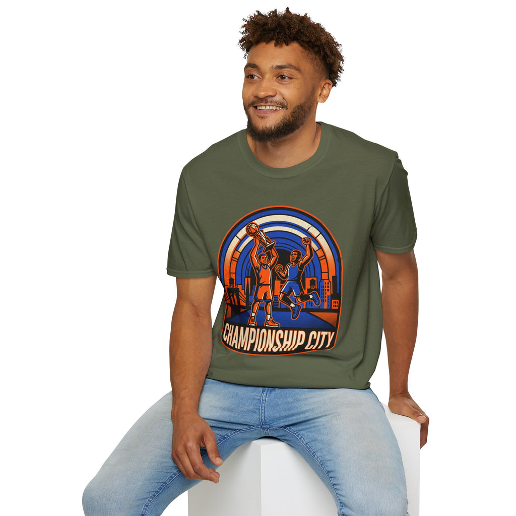 Championship City Basketball T-Shirt — Retro Winners Hoop Tee