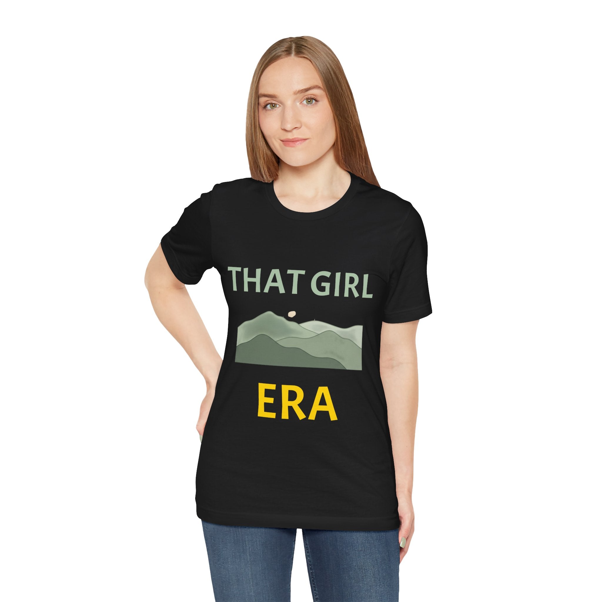 That Girl Era T-Shirt – Retro Mountain Graphic Tee for Empowered Women