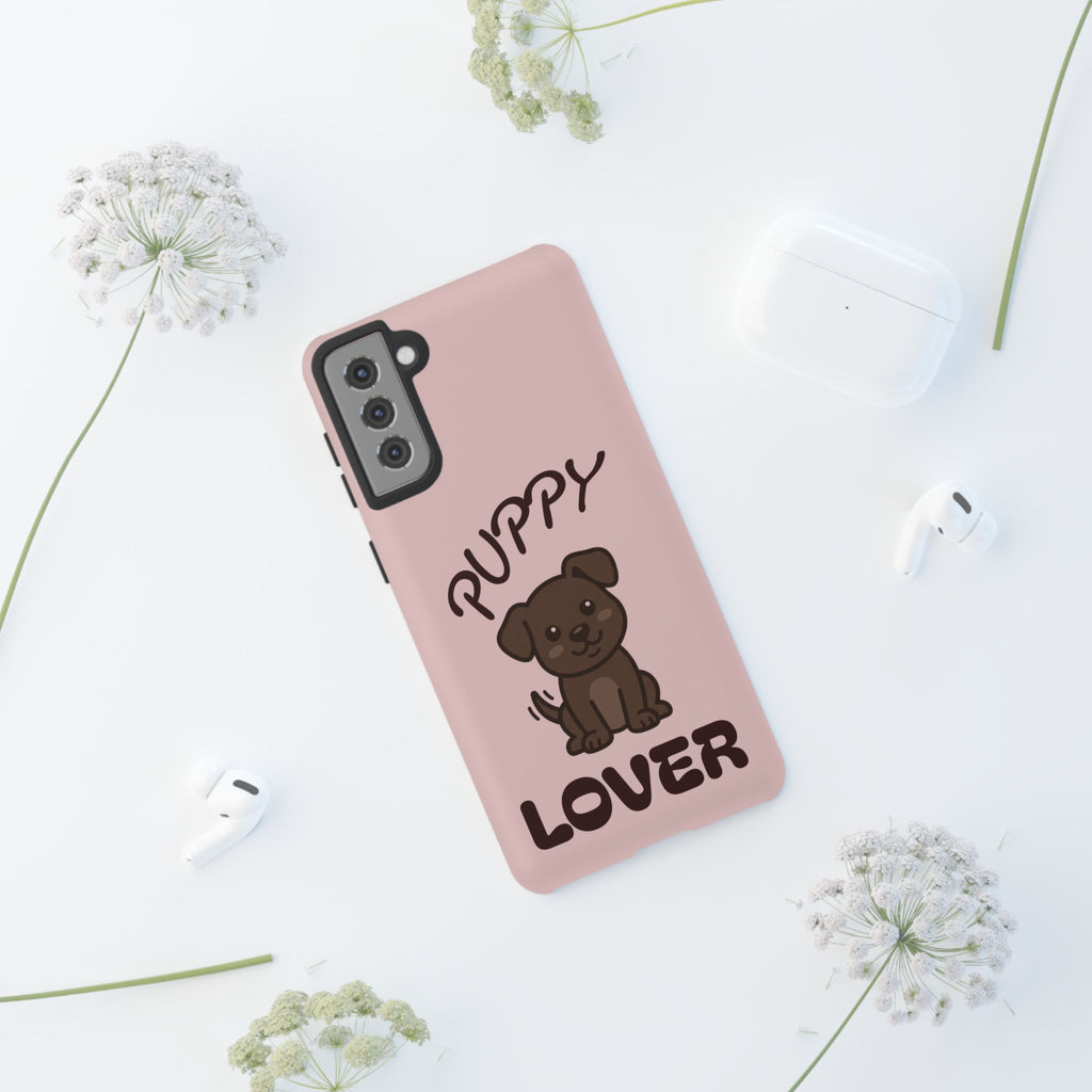 Puppy Lover Phone Case — Cute Brown Puppy Tough Phone Cover