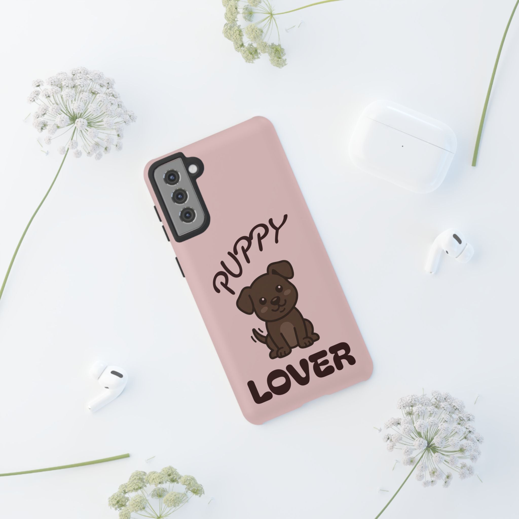 Puppy Lover Phone Case — Cute Brown Puppy Tough Phone Cover