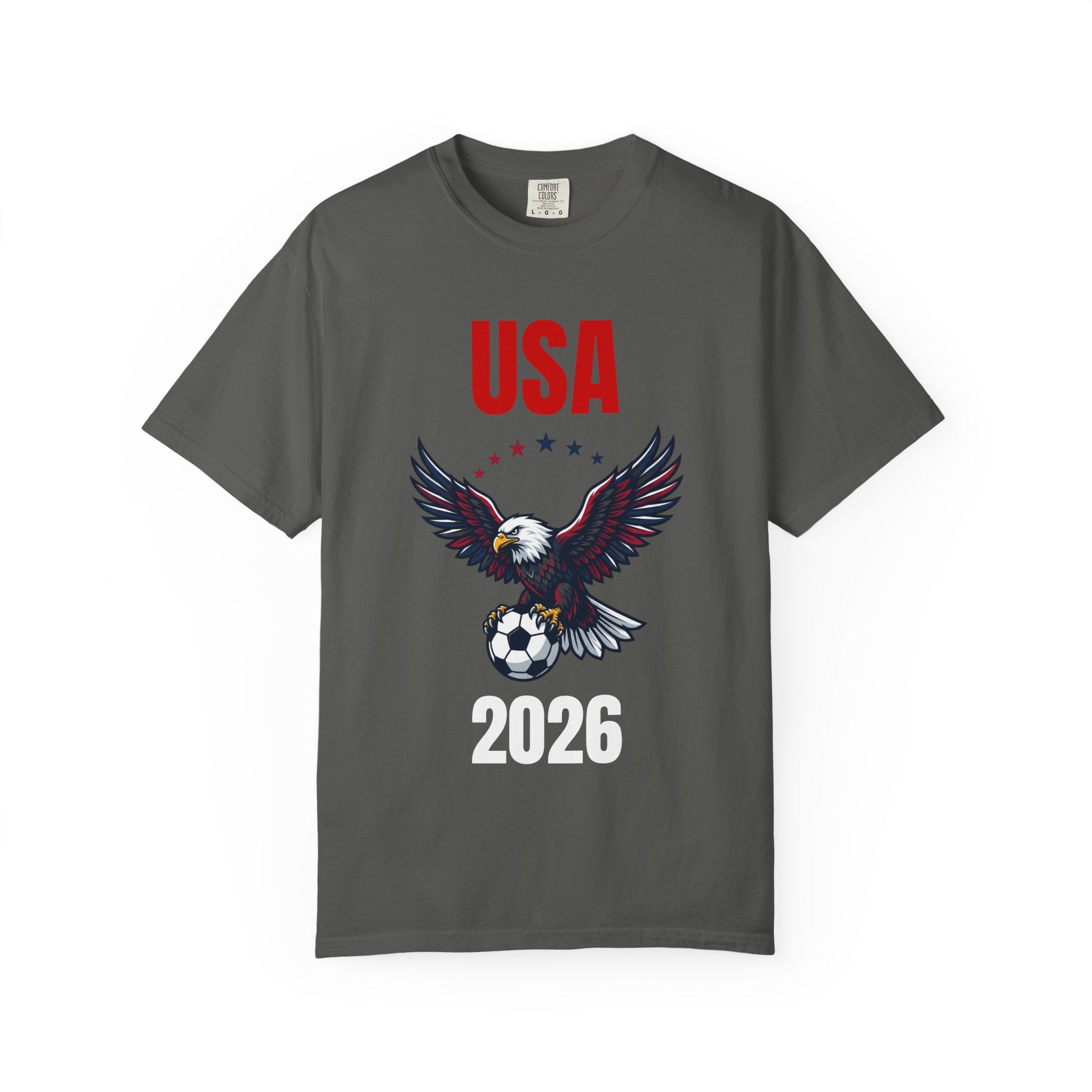 USA 2026 Eagle Soccer T-Shirt — Patriotic Men’s Women’s Team Fan Tee