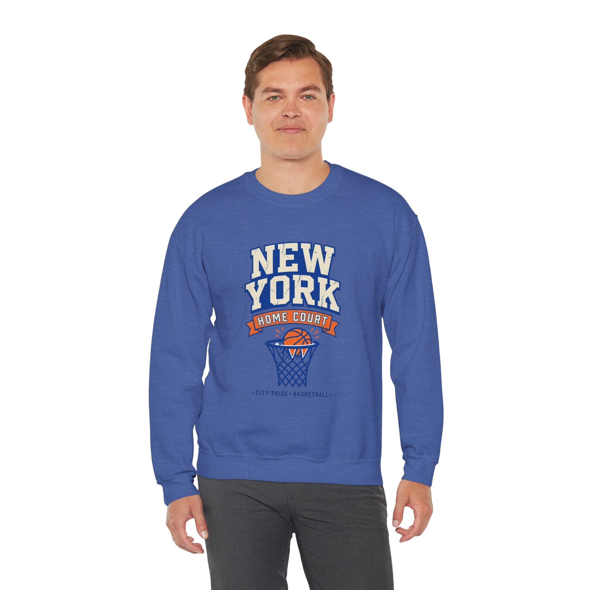 New York Home Court Sweatshirt | Vintage Basketball Pride