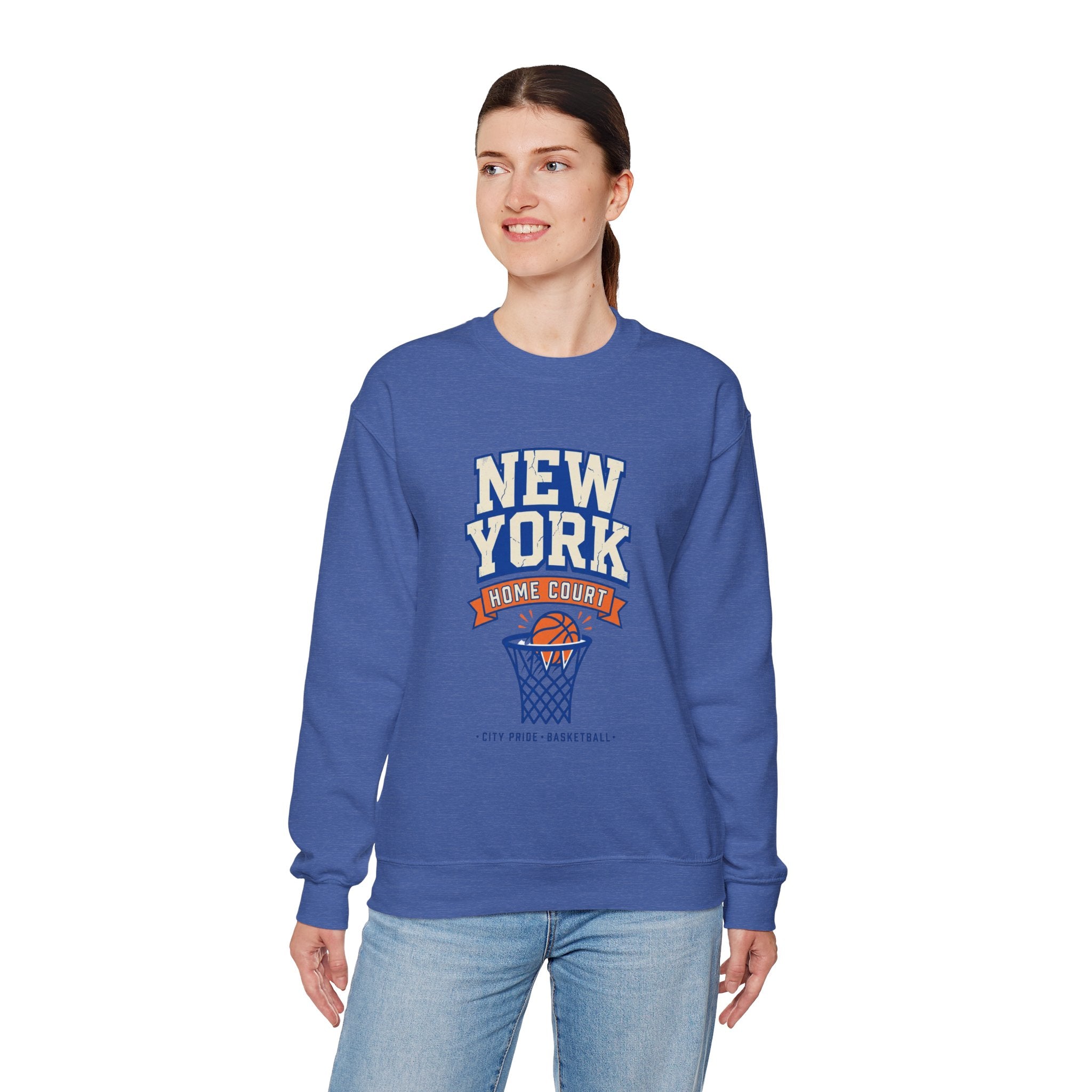 New York Home Court Sweatshirt | Vintage Basketball Pride
