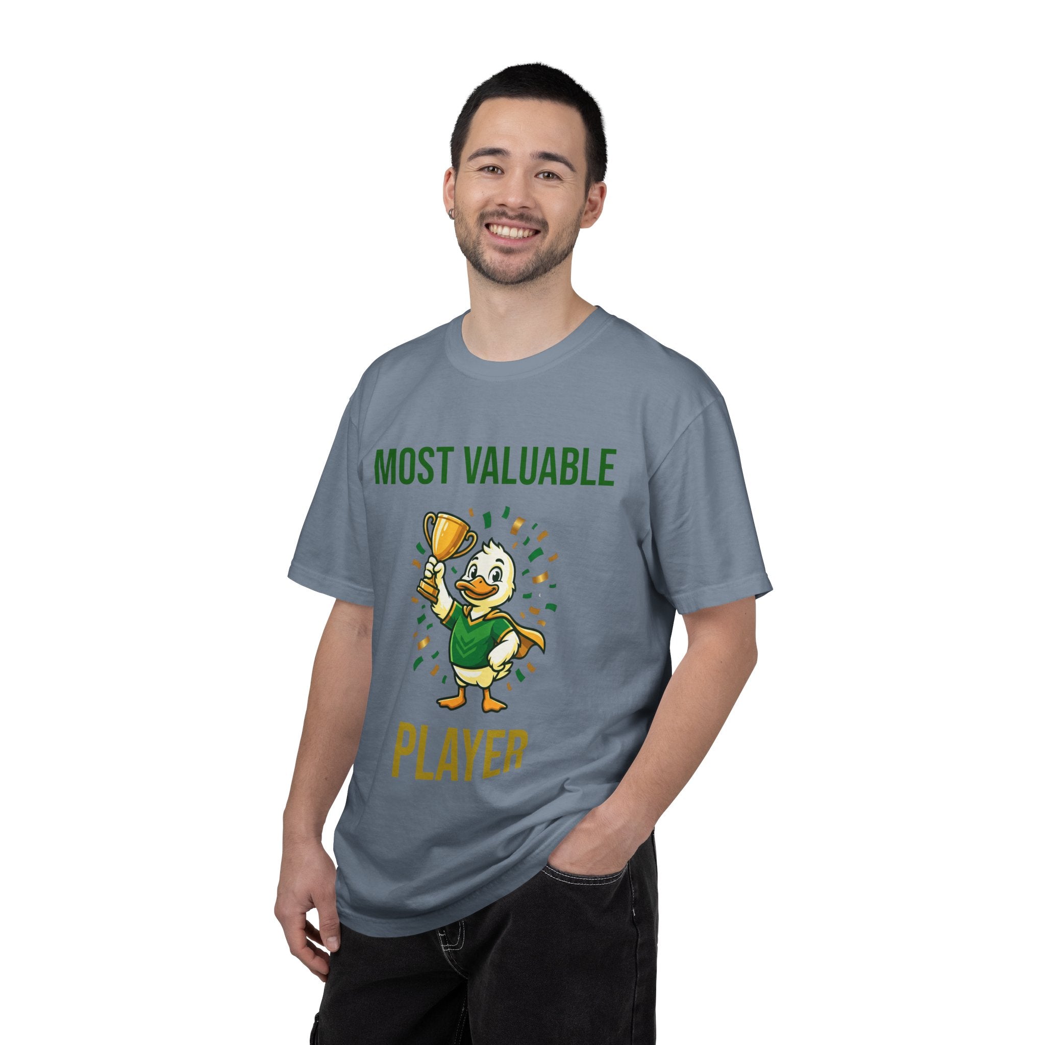 MVP Duck T‑Shirt — "Most Valuable Player" Cute Trophy Cartoon Tee
