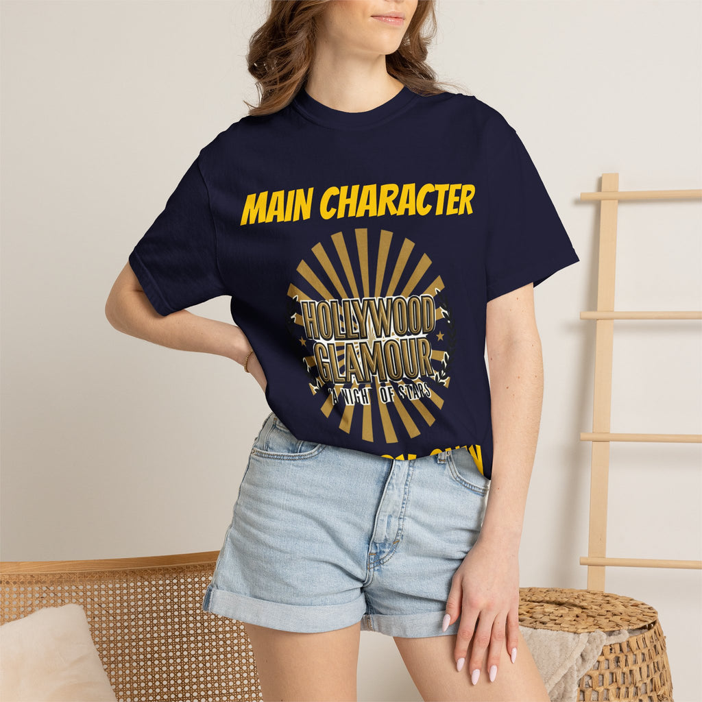 Main Character Energy Only T-Shirt — Hollywood Glamour Graphic