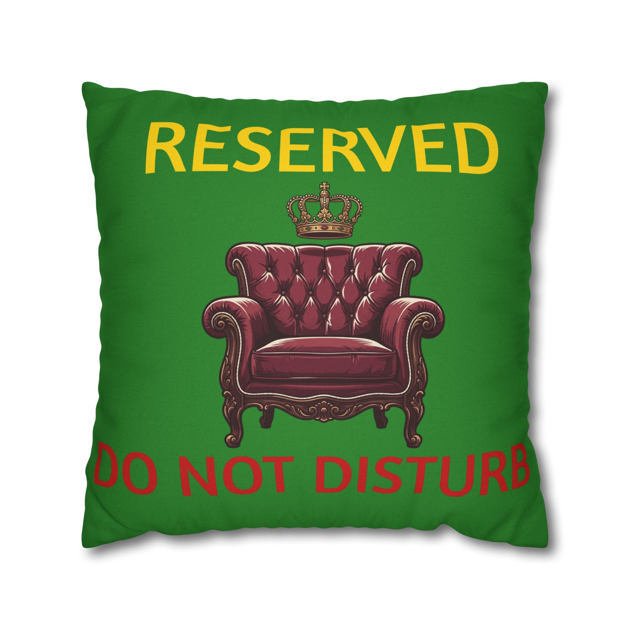 Reserved Dad's Spot Pillowcase — 'Dad's Spot' Decorative Throw Pillowcase