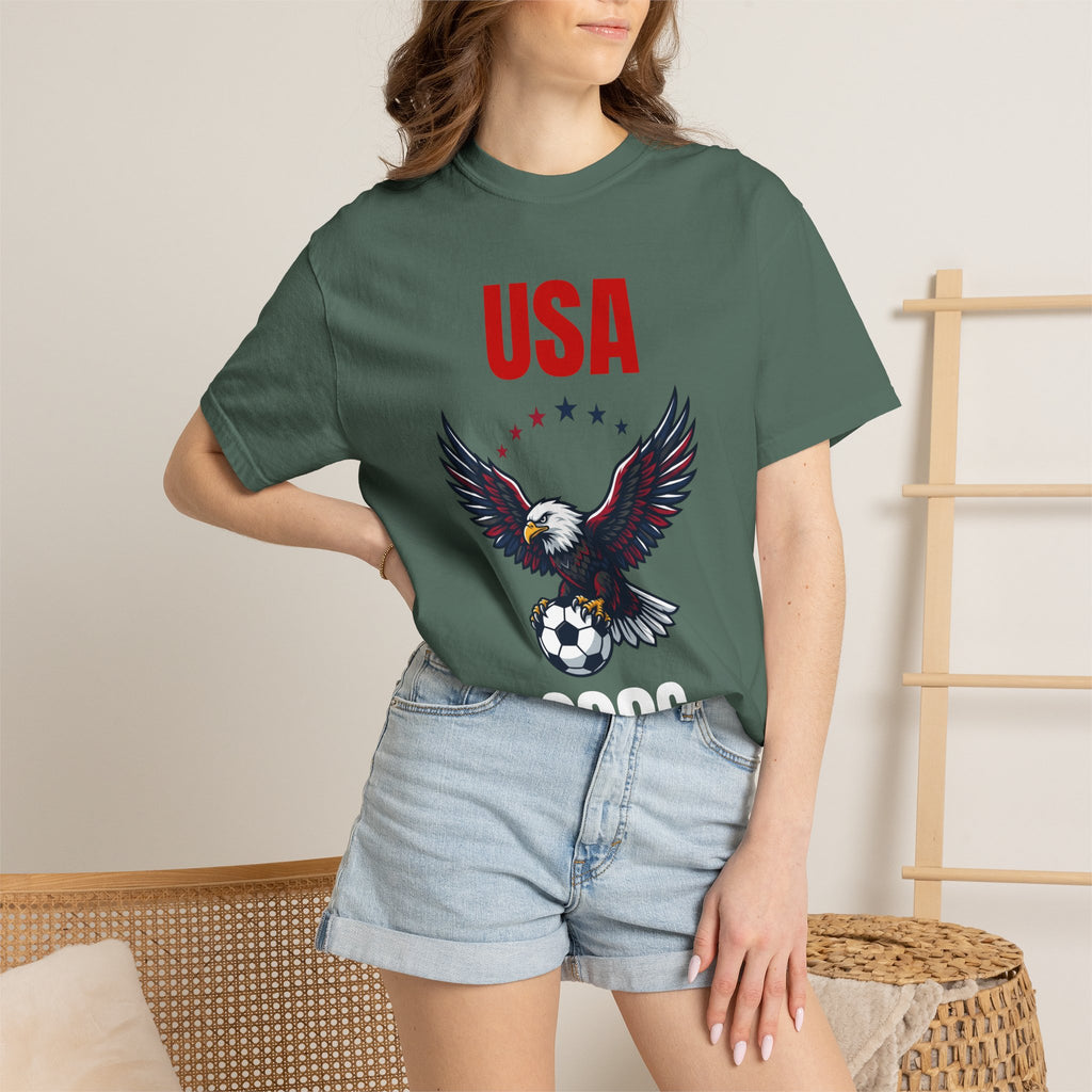 USA 2026 Eagle Soccer T-Shirt — Patriotic Men’s Women’s Team Fan Tee