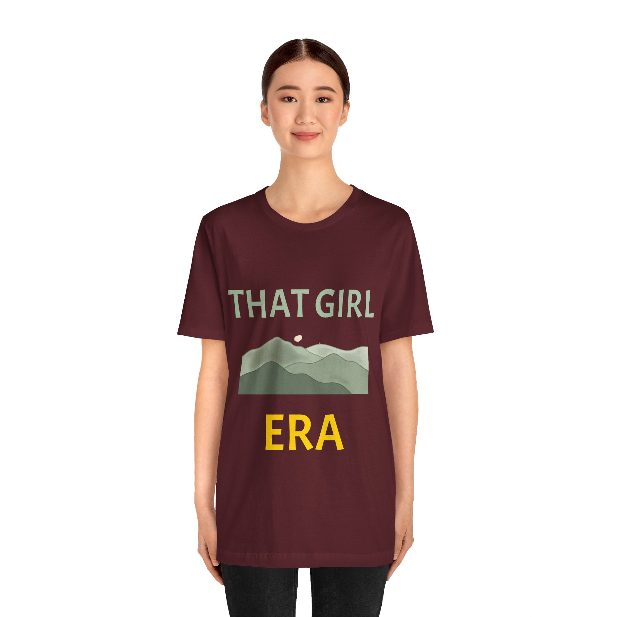 That Girl Era T-Shirt – Retro Mountain Graphic Tee for Empowered Women