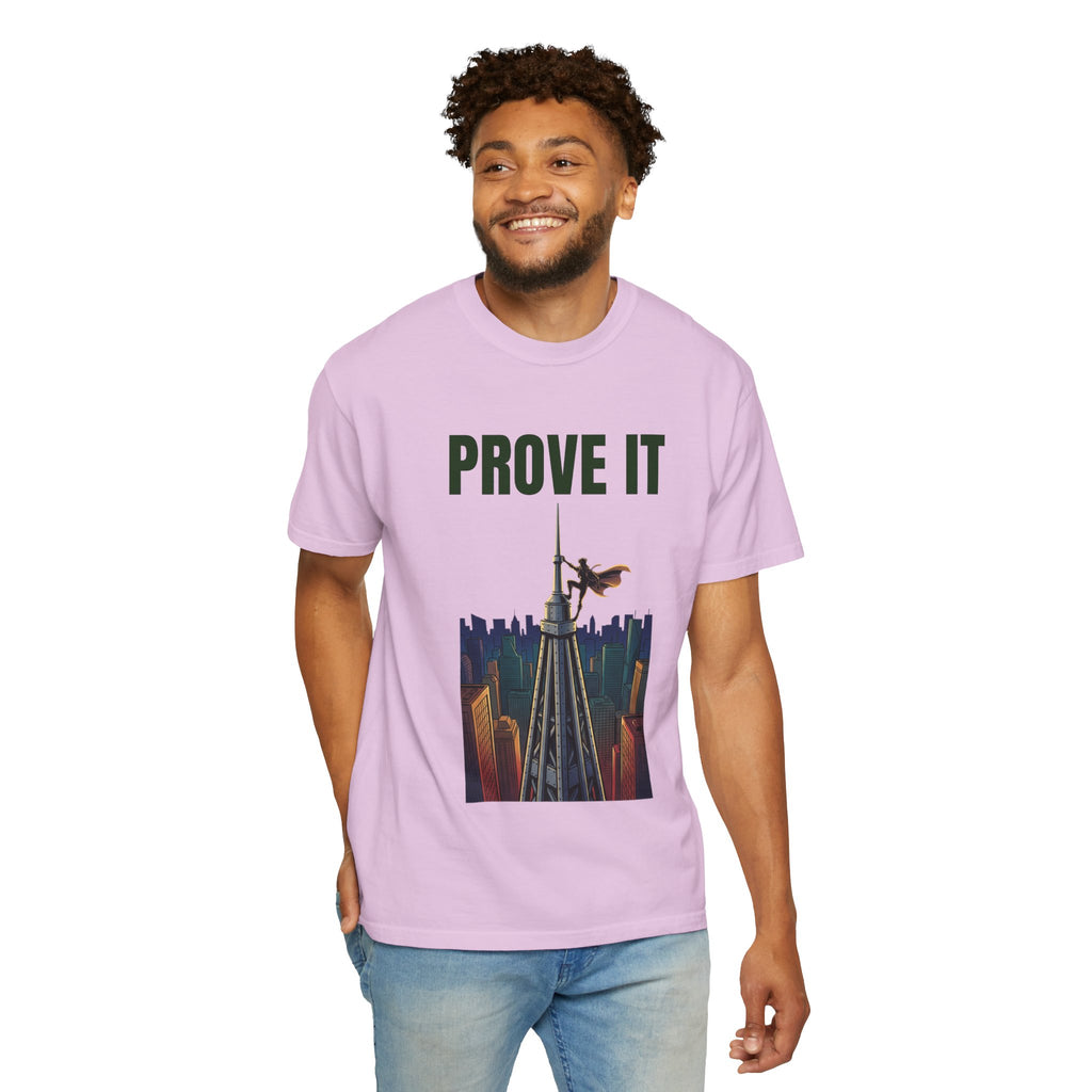 Prove It T‑Shirt — Parkour Rooftop Silhouette Graphic Tee