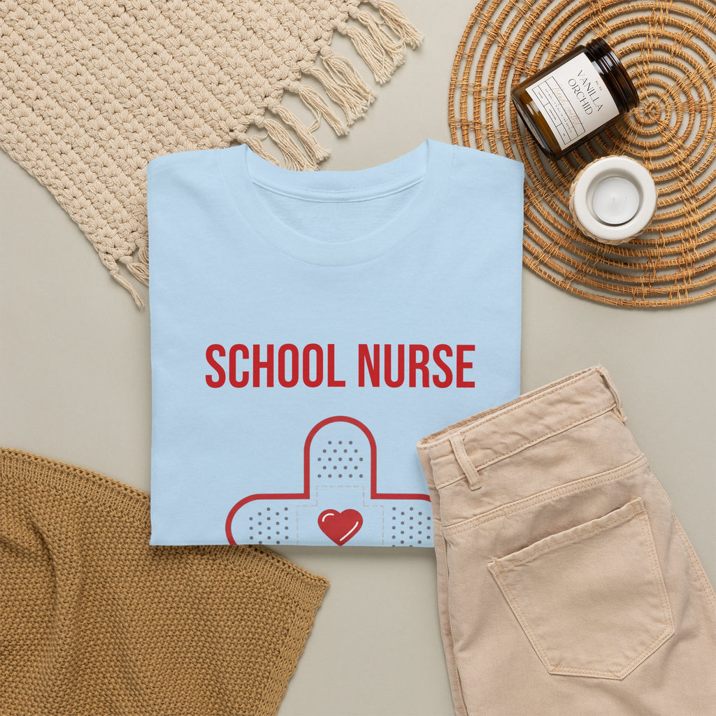 School Nurse T-Shirt – “Band Aid Queen of This School” Cotton Tee