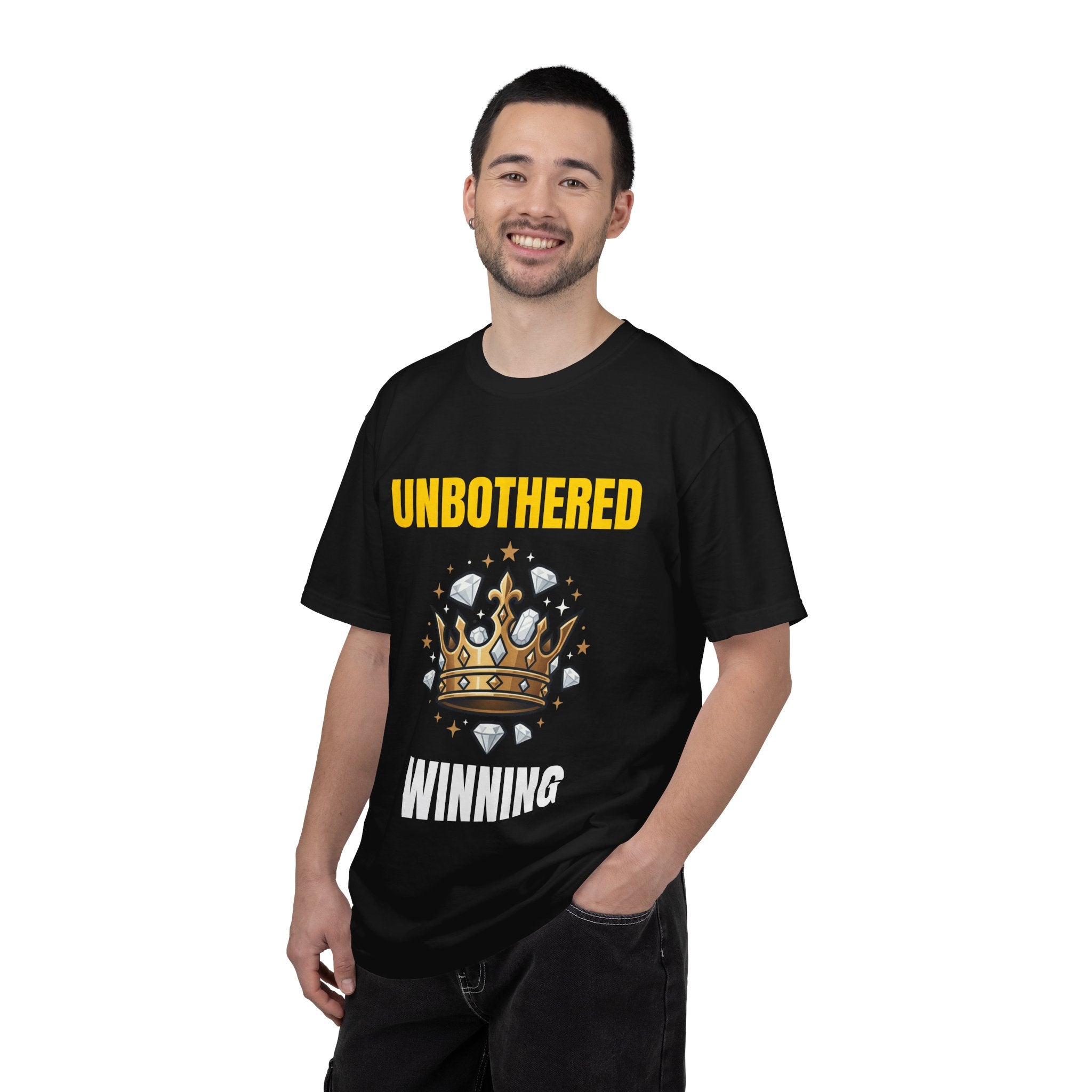 Unbothered Winning T-Shirt — Crown Graphic Motivational Tee