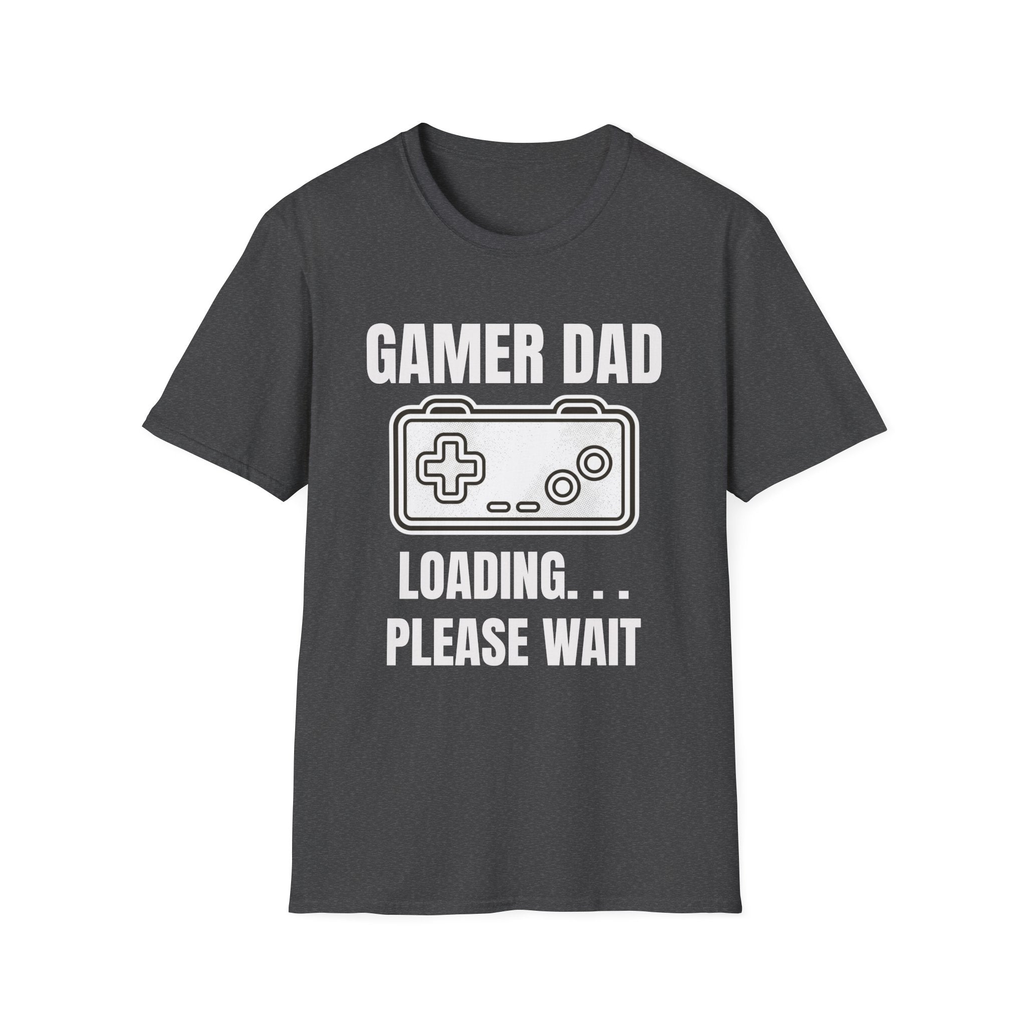 Gamer Dad Loading Please Wait T-Shirt — Funny Father's Day Gaming Gift Tee