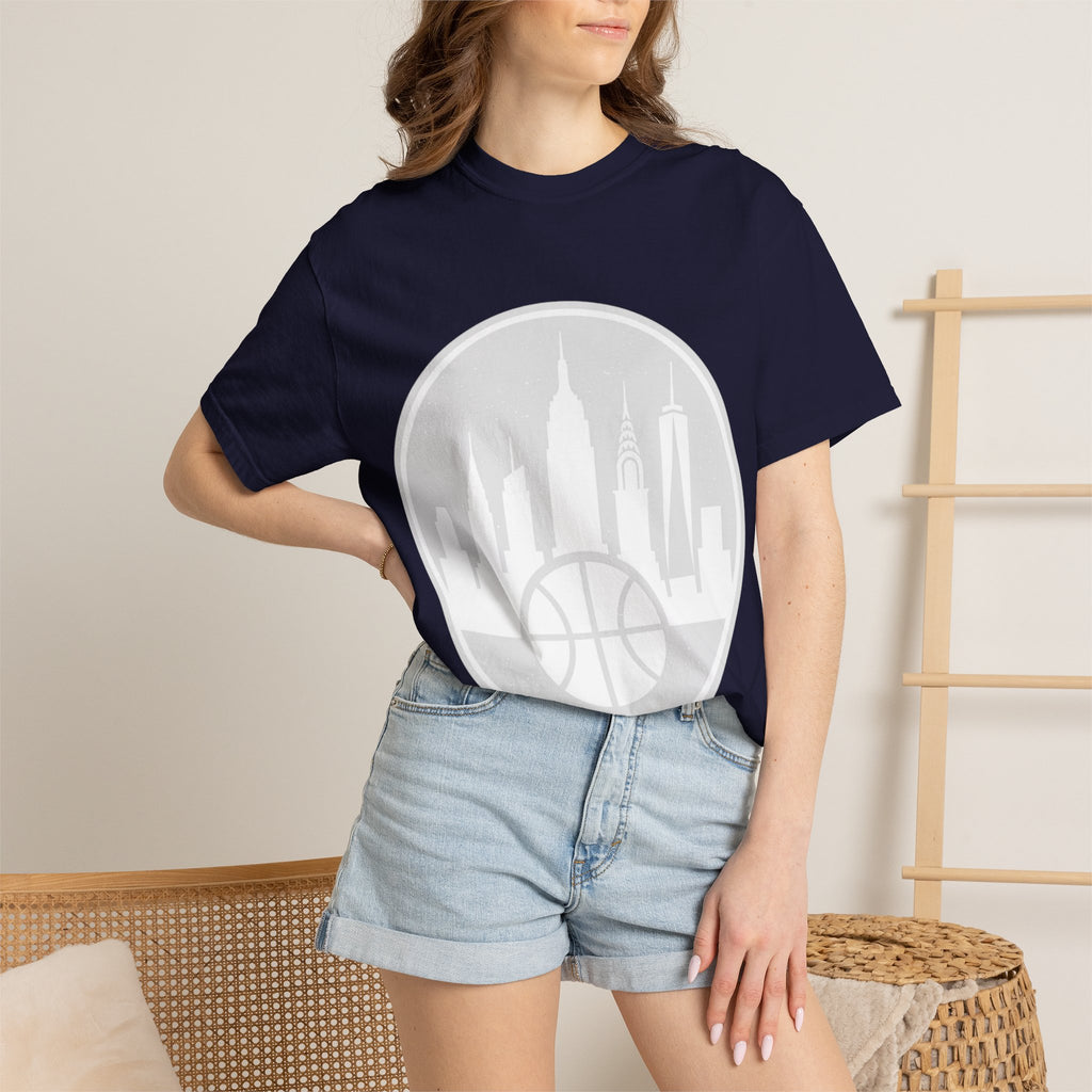 City Skyline Basketball T-Shirt — Urban Basketball Graphic Tee