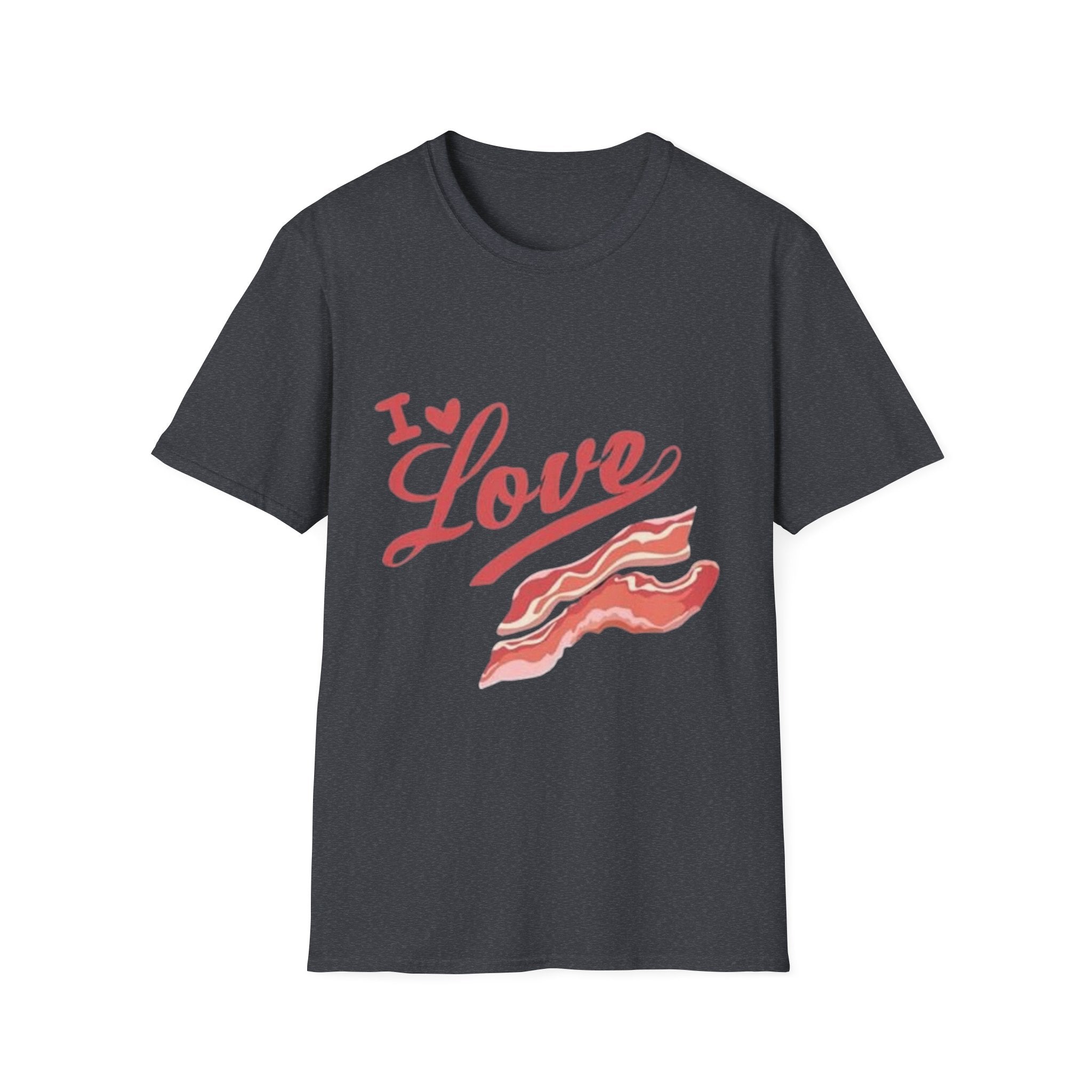 I Love Bacon T-Shirt — Retro Script Breakfast Tee