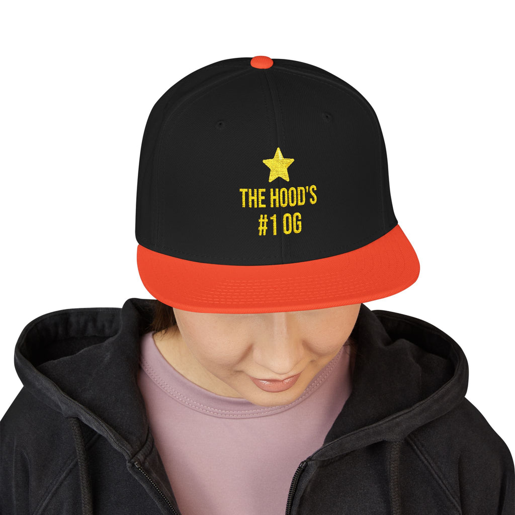 Hood's #1 OG Embroidered Snapback Hat — Street Style Cap