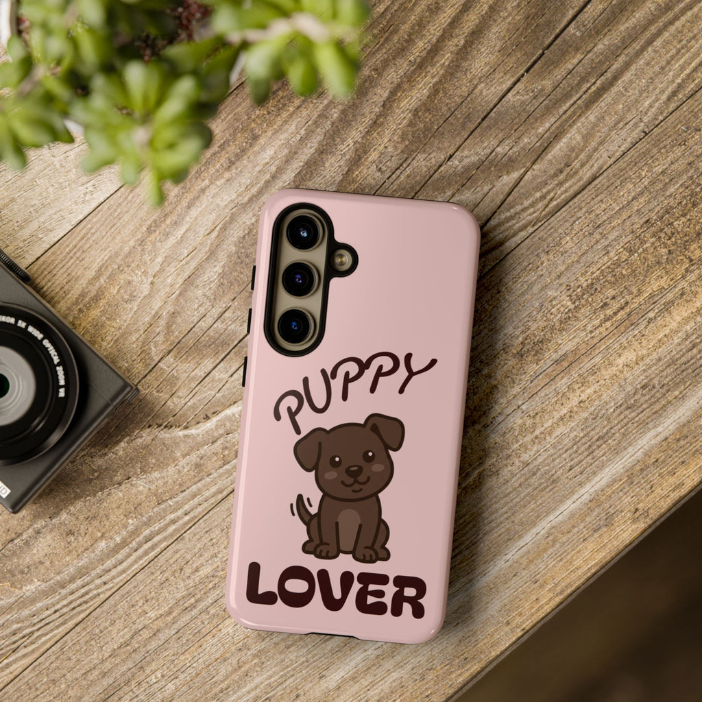Puppy Lover Phone Case — Cute Brown Puppy Tough Phone Cover