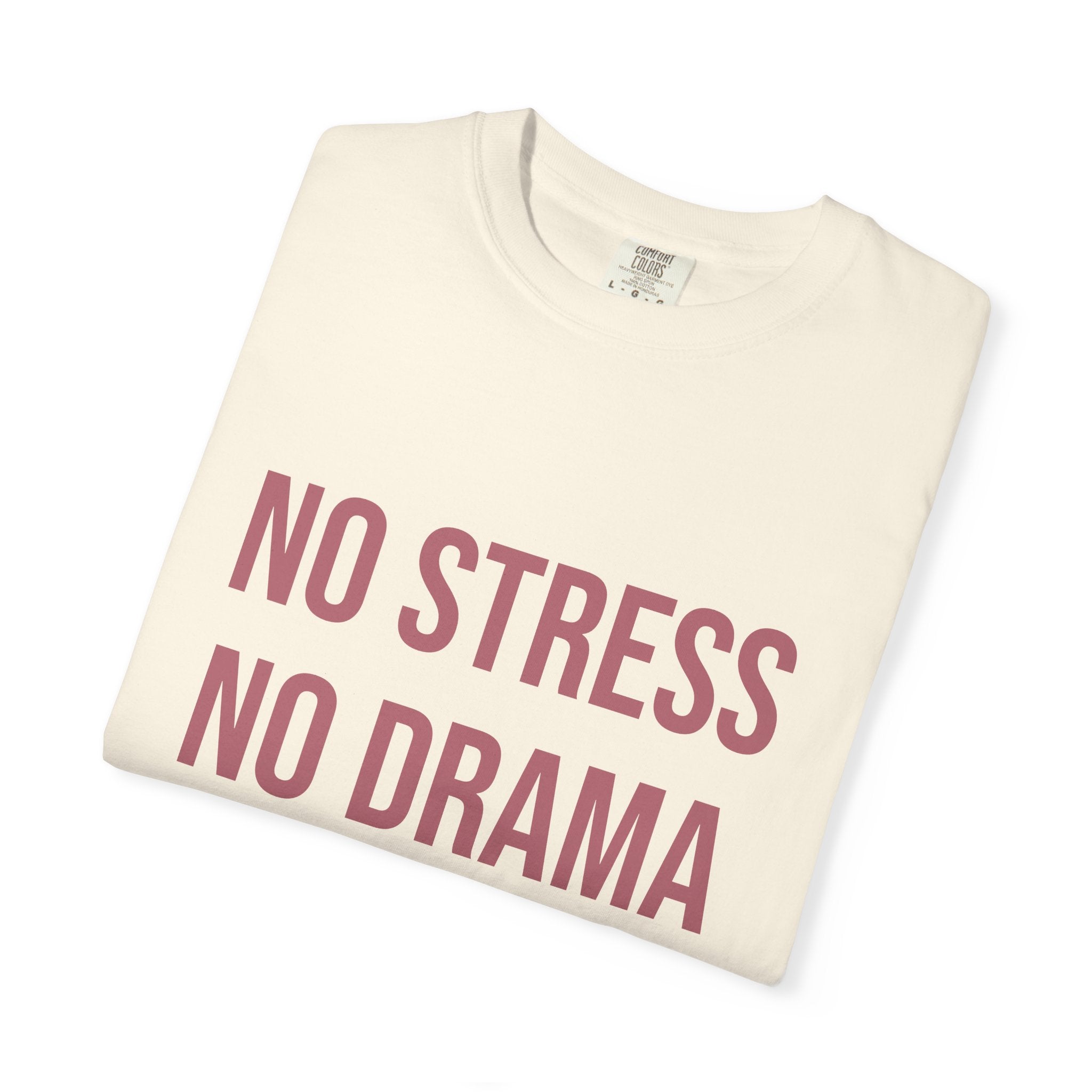 No Stress No Drama Beloved T-Shirt — Positive Message Tee for Women & Loved Ones