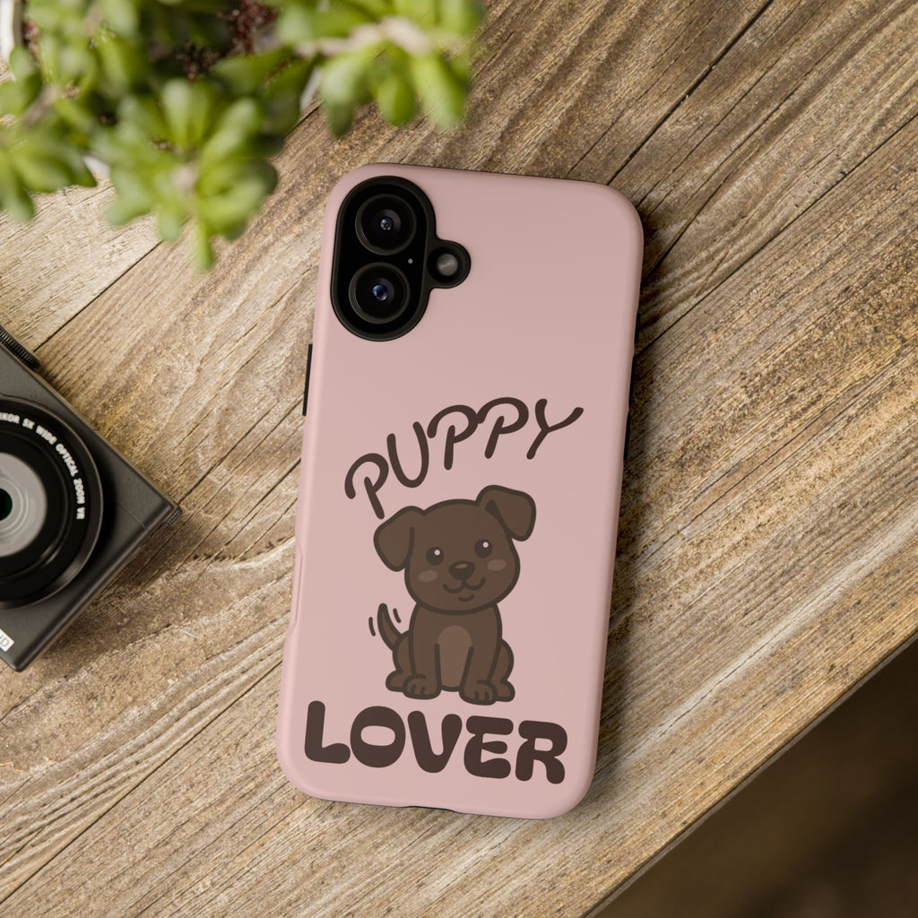 Puppy Lover Phone Case — Cute Brown Puppy Tough Phone Cover