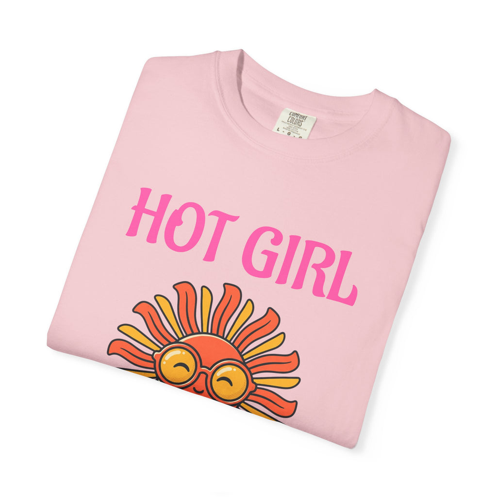 Hot Girl Summer T-Shirt — Retro Smiling Sun Graphic Tee