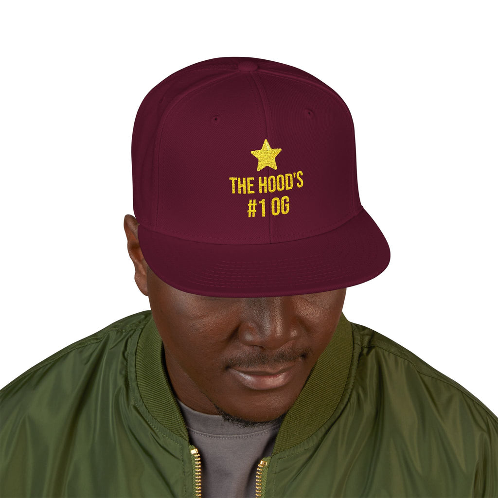 Hood's #1 OG Embroidered Snapback Hat — Street Style Cap