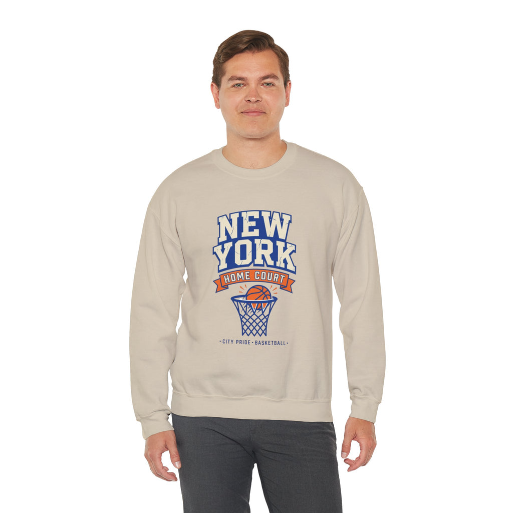 New York Home Court Sweatshirt | Vintage Basketball Pride