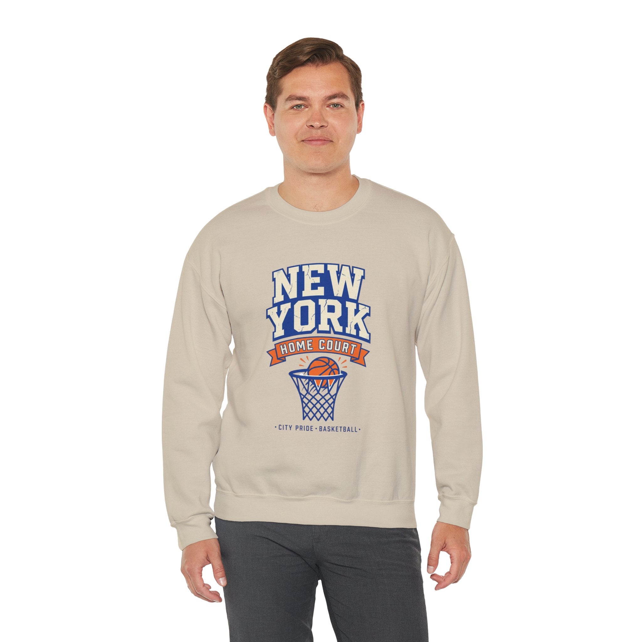New York Home Court Sweatshirt | Vintage Basketball Pride