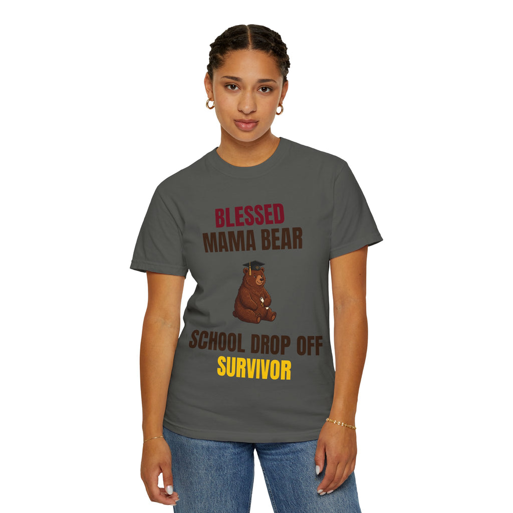 Mama Bear "School Drop Off Survivor" T-Shirt