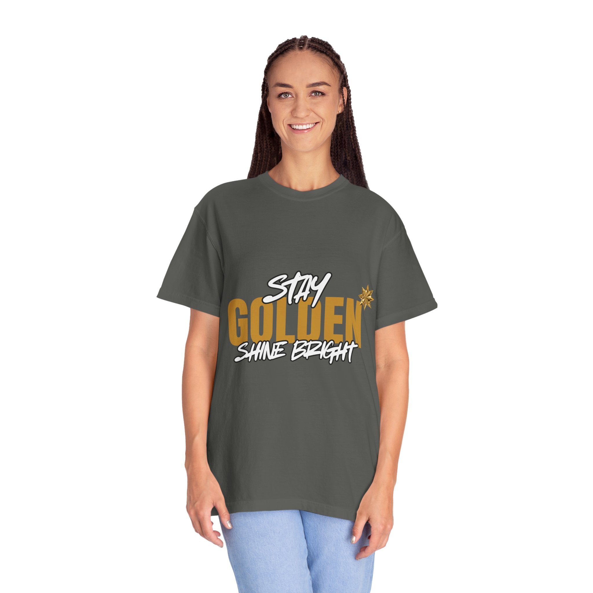 Stay Golden Graphic T-Shirt — "Stay Golden, Shine Bright" Tee