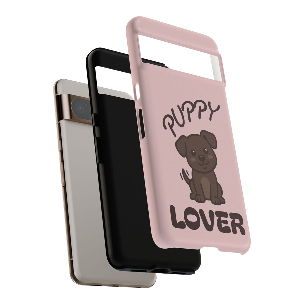 Puppy Lover Phone Case — Cute Brown Puppy Tough Phone Cover