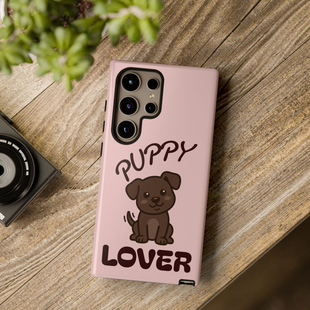 Puppy Lover Phone Case — Cute Brown Puppy Tough Phone Cover