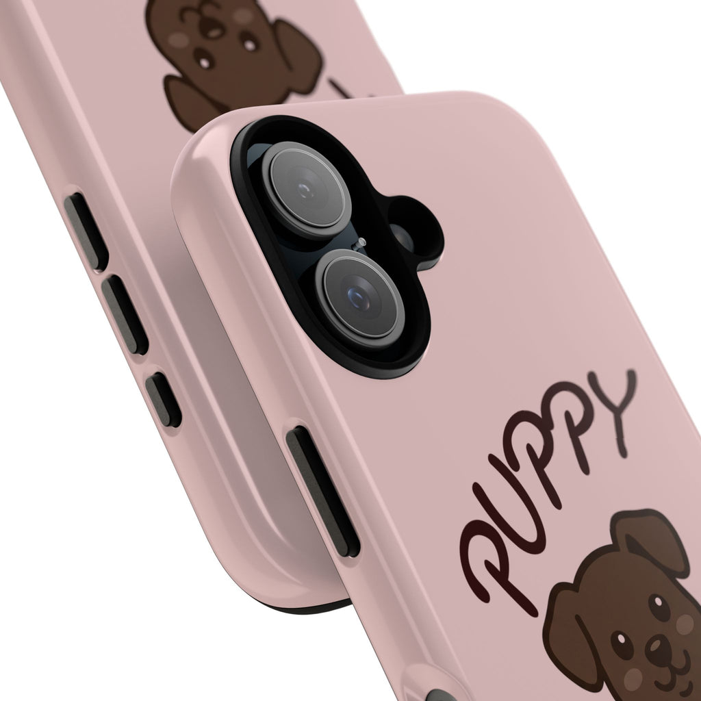 Puppy Lover Phone Case — Cute Brown Puppy Tough Phone Cover