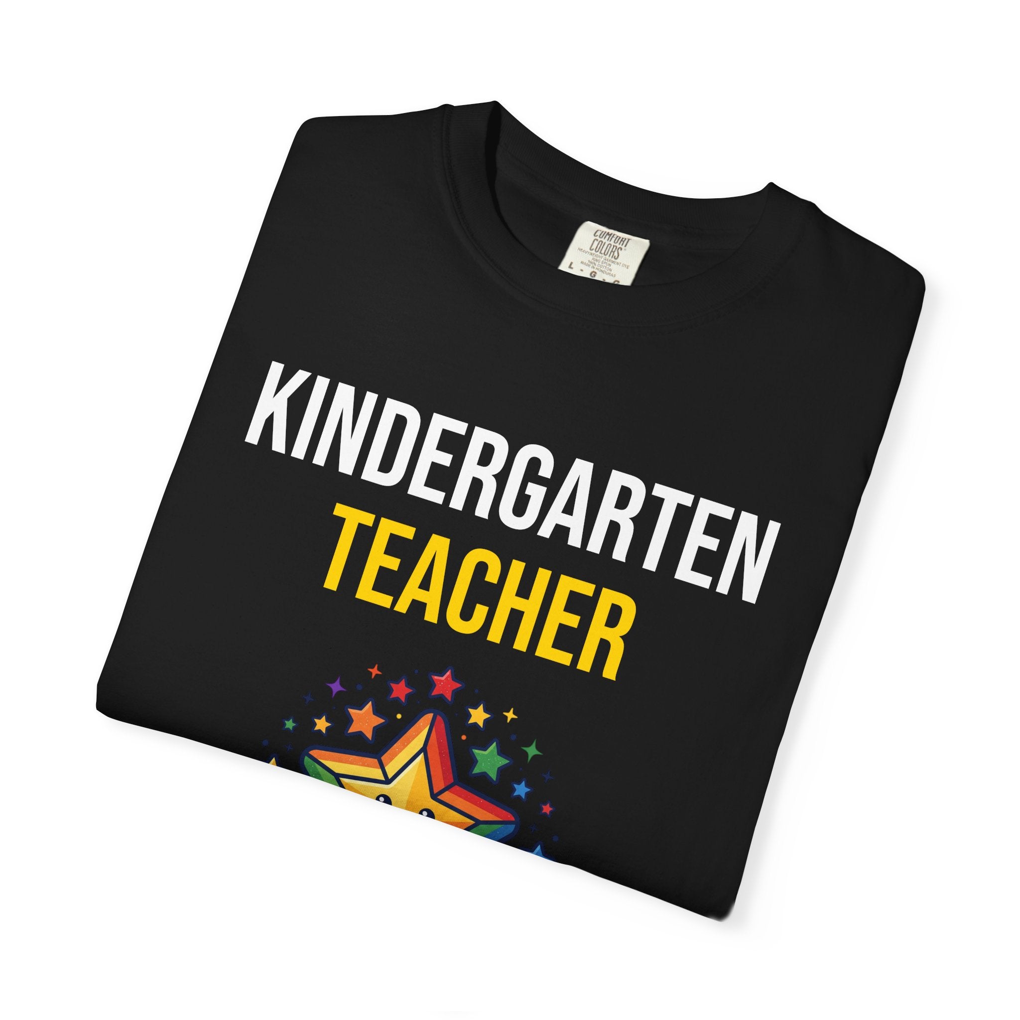 Kindergarten Teacher T-Shirt - "Shaping Little Minds Daily" Cute Star Design