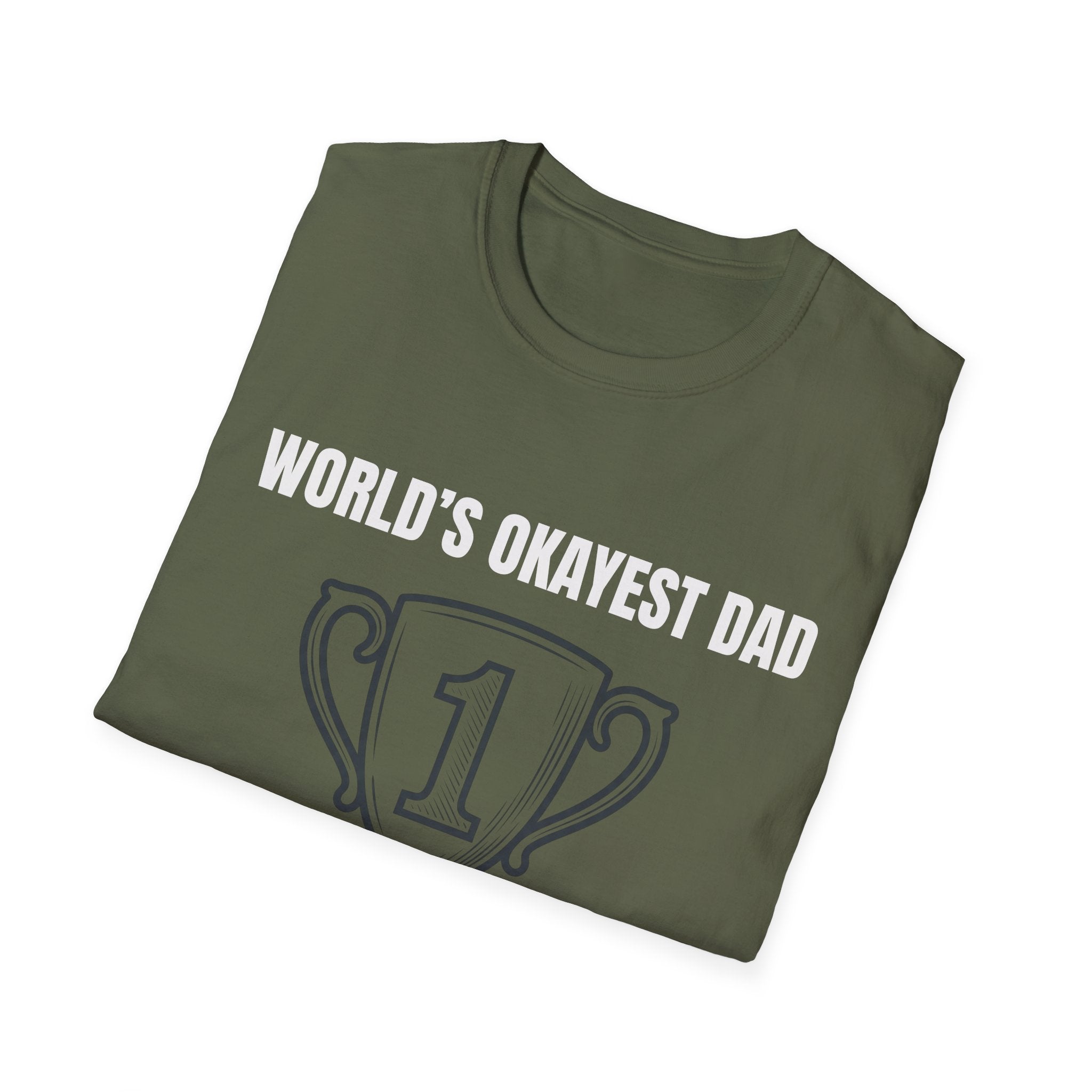 World's Okayest Dad T-Shirt — Funny Personalized Father's Day Gift Tee