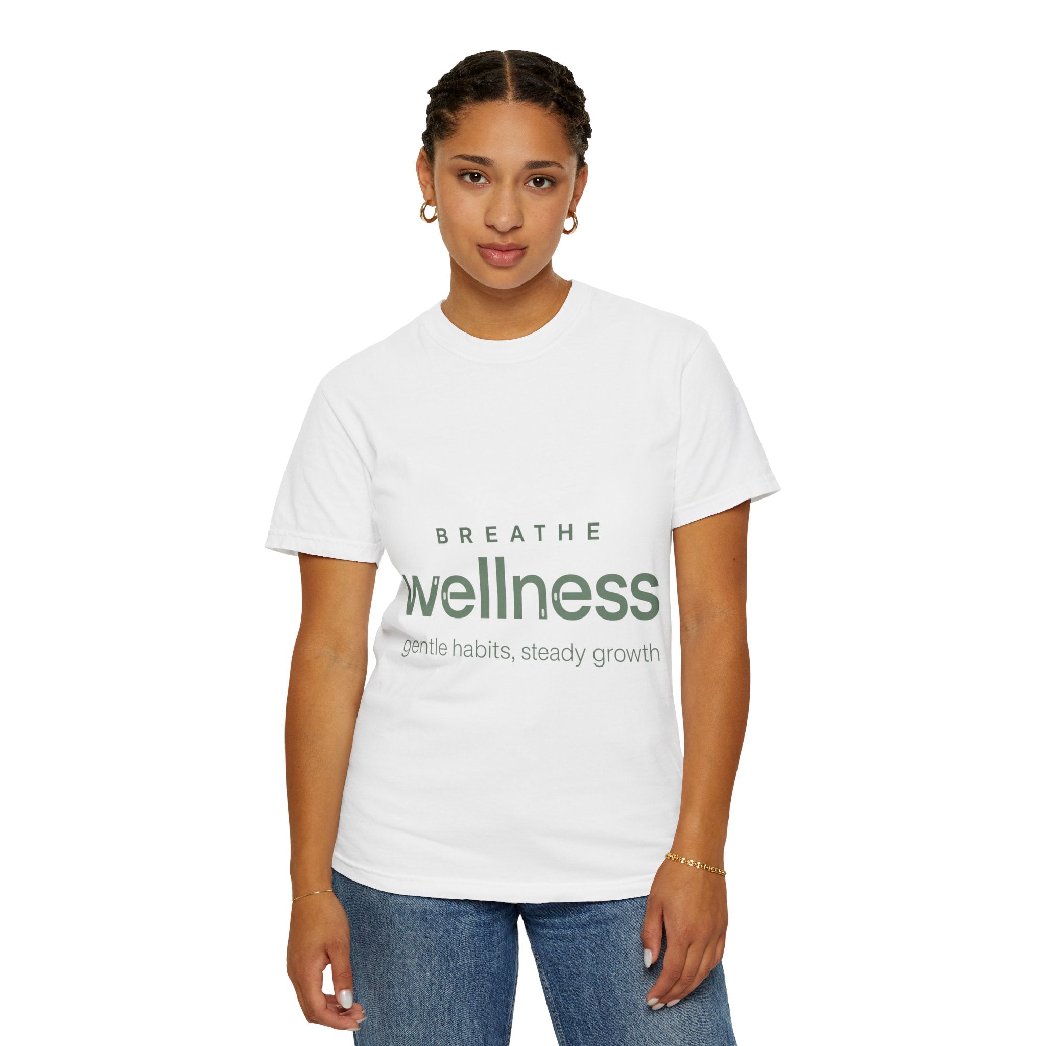 Wellness Breath T-Shirt — "Breathe Wellness" Mindful Graphic Tee