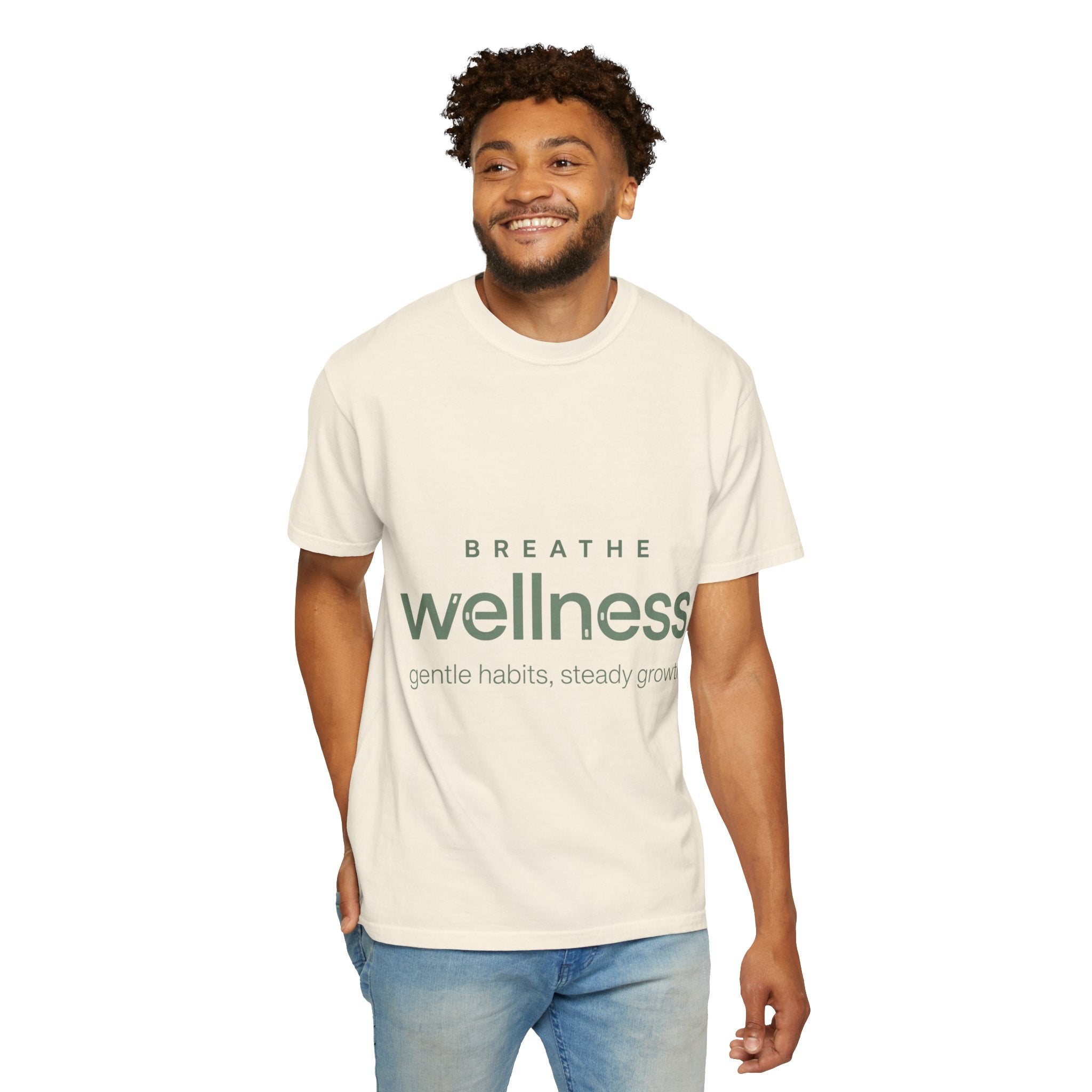 Wellness Breath T-Shirt — "Breathe Wellness" Mindful Graphic Tee
