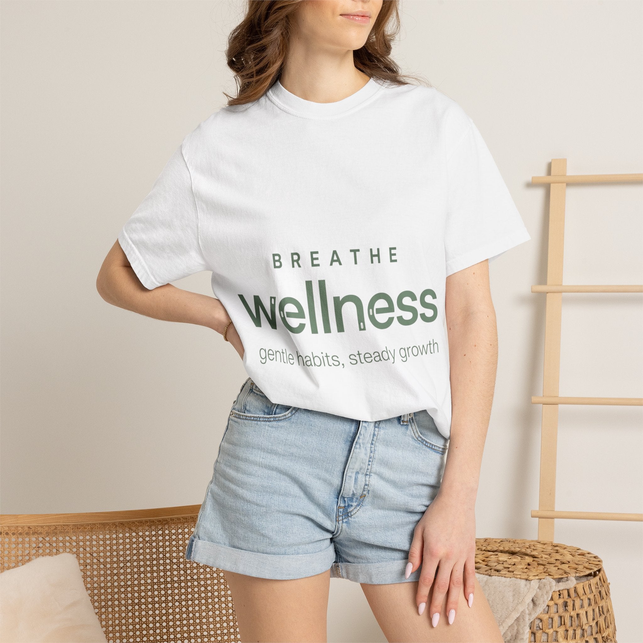 Wellness Breath T-Shirt — "Breathe Wellness" Mindful Graphic Tee