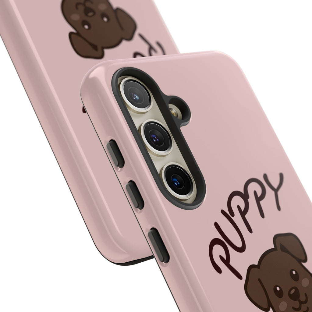 Puppy Lover Phone Case — Cute Brown Puppy Tough Phone Cover