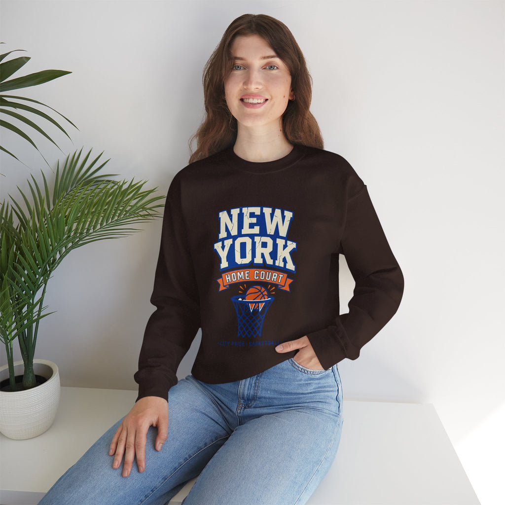 New York Home Court Sweatshirt | Vintage Basketball Pride